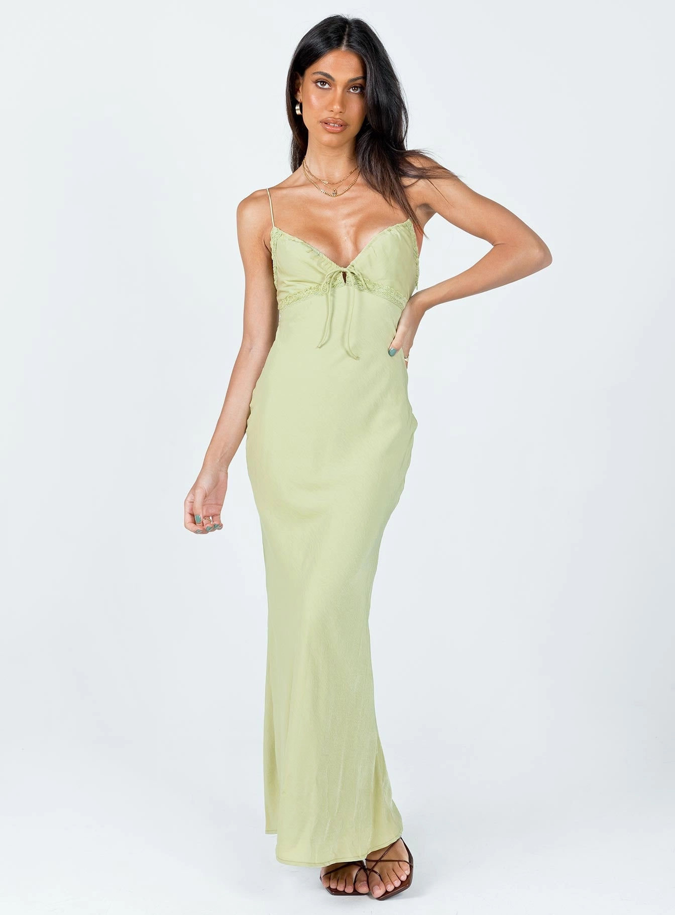Emily Maxi Dress Green Soft Fit Wear