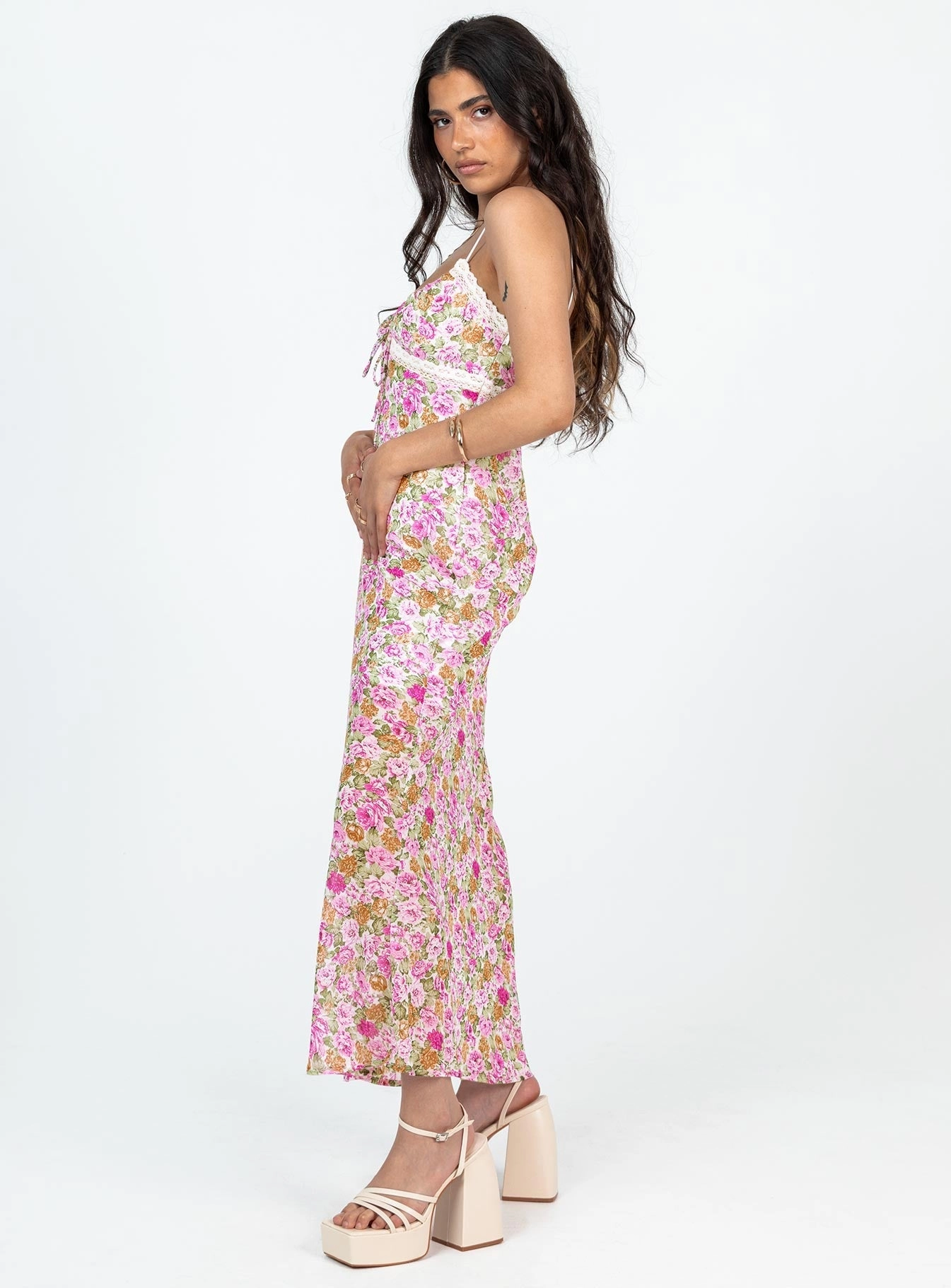 Chill Mode Gift-Worthy Emily Maxi Dress Pink Floral Petite