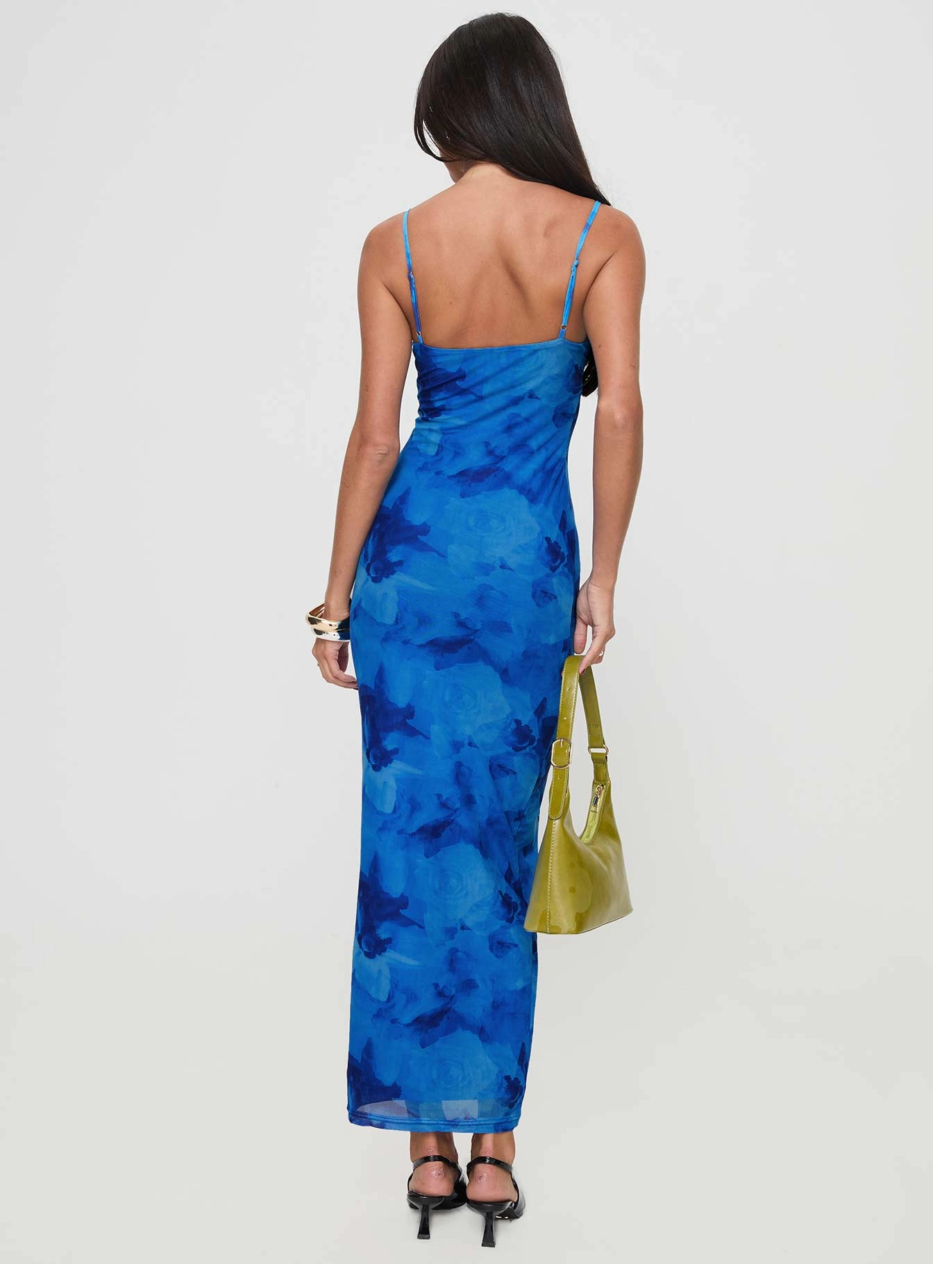 Workwear Comfort Lawn Soft Hathaway Maxi Dress Blue Floral