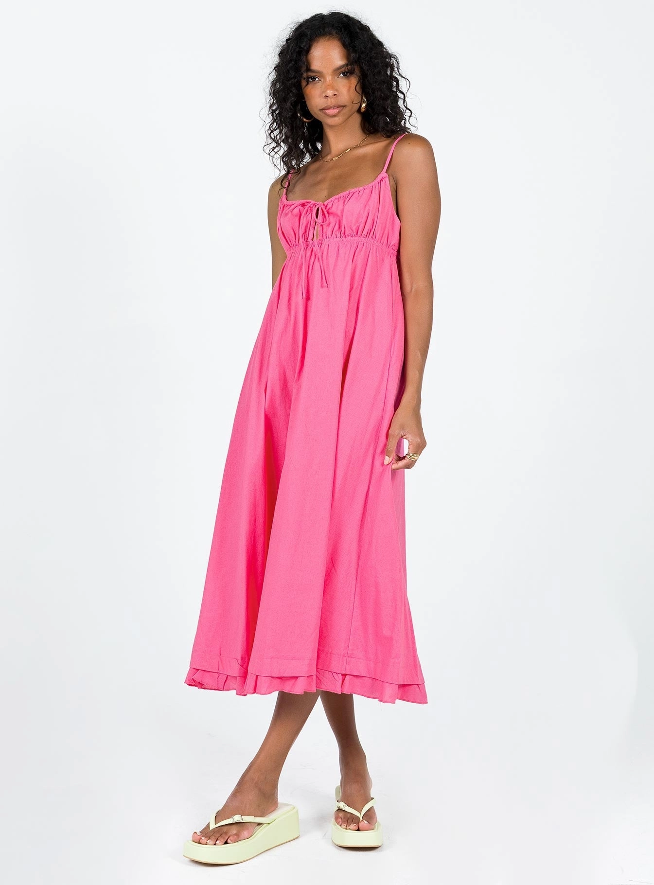 Fit Easy Weekend Fresh Empress Of Love Midi Dress Pink