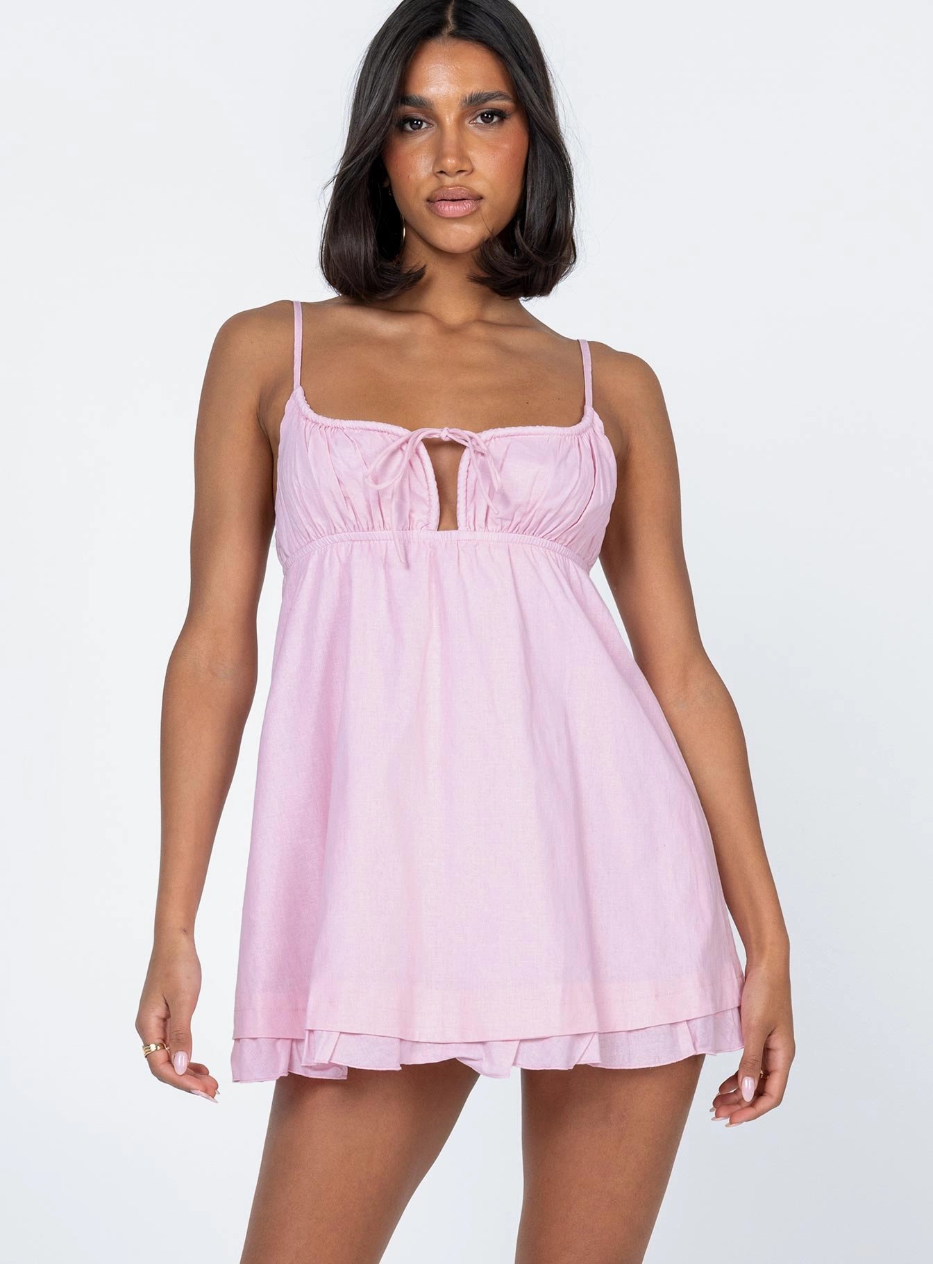 Empress of Love Mini Dress Pink Elegant Finish