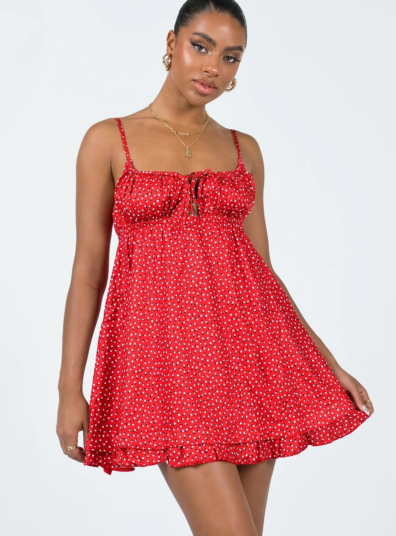 Empress Of Love Mini Dress Red Sophisticated Edge