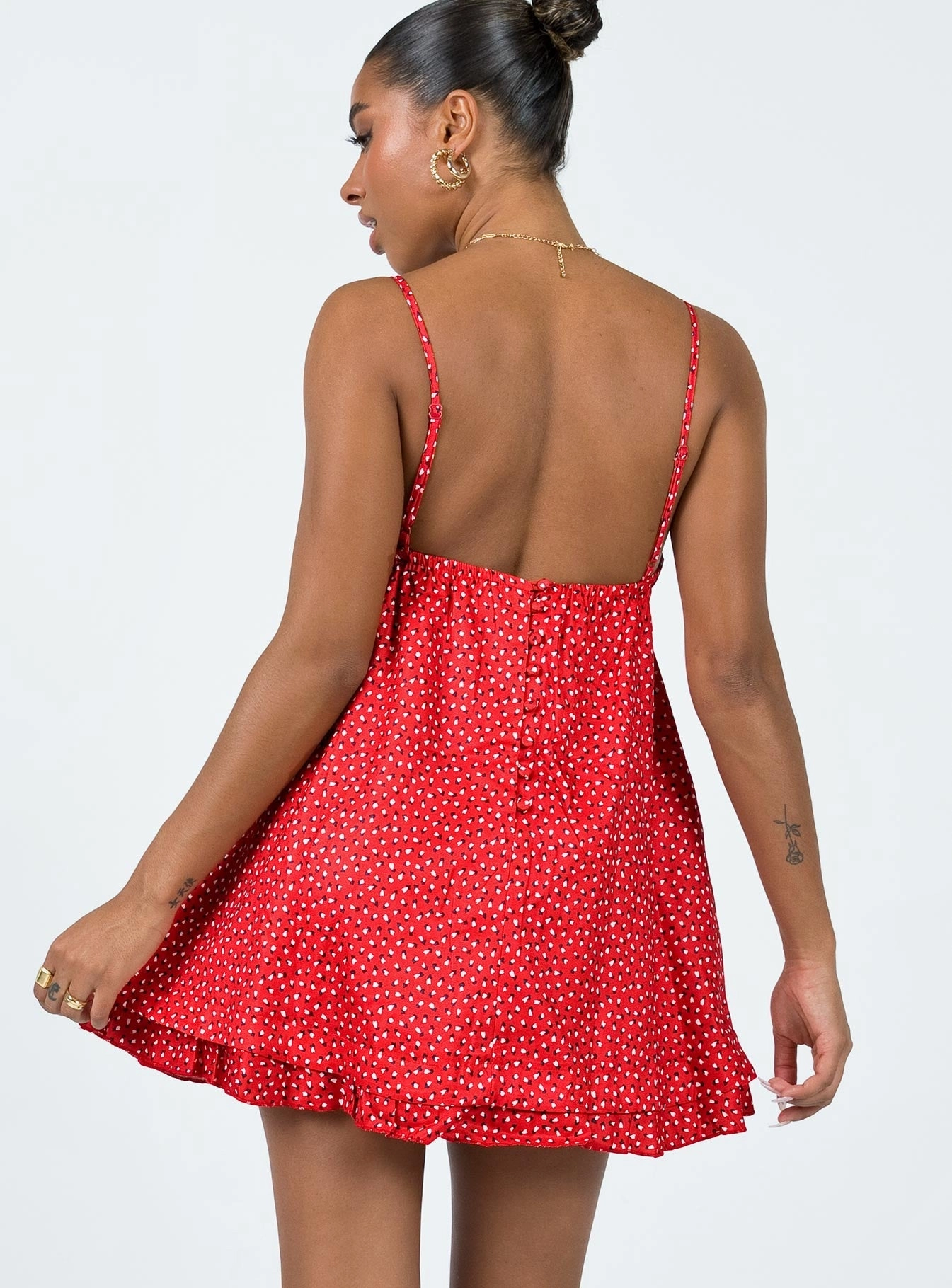 Feminine midi gown Effortless Fit Empress Of Love Mini Dress Red