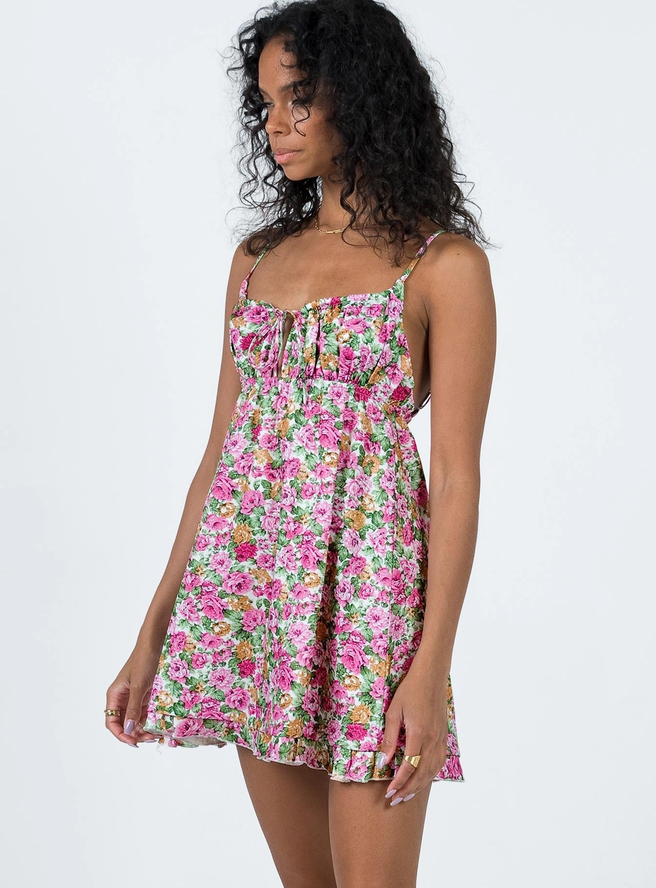 Modern Lines Night Charm Empress Of Love Pink Floral