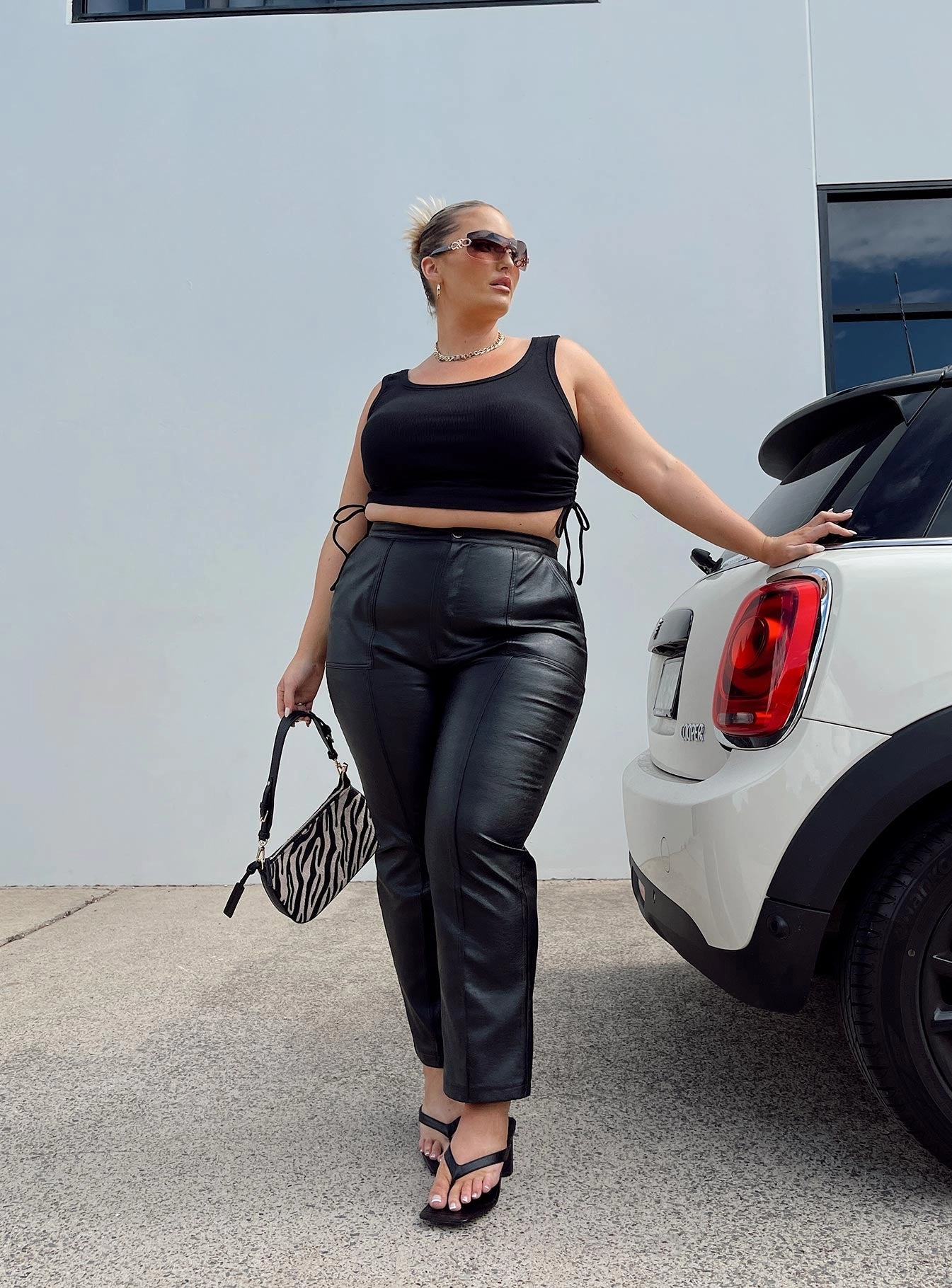 Everyday Essential ReflectiveTrim Encore Pants Black Curve