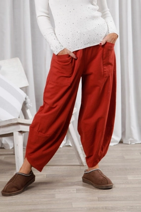Smart Design Casual Must-Have Terracotta Cara Cocoon Pants