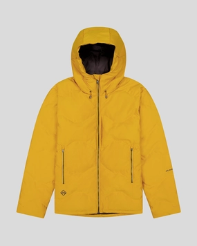 Men's Frisco X Down Hooded Jacket - Golden Oak Transitional Daily Fit Compact Packability