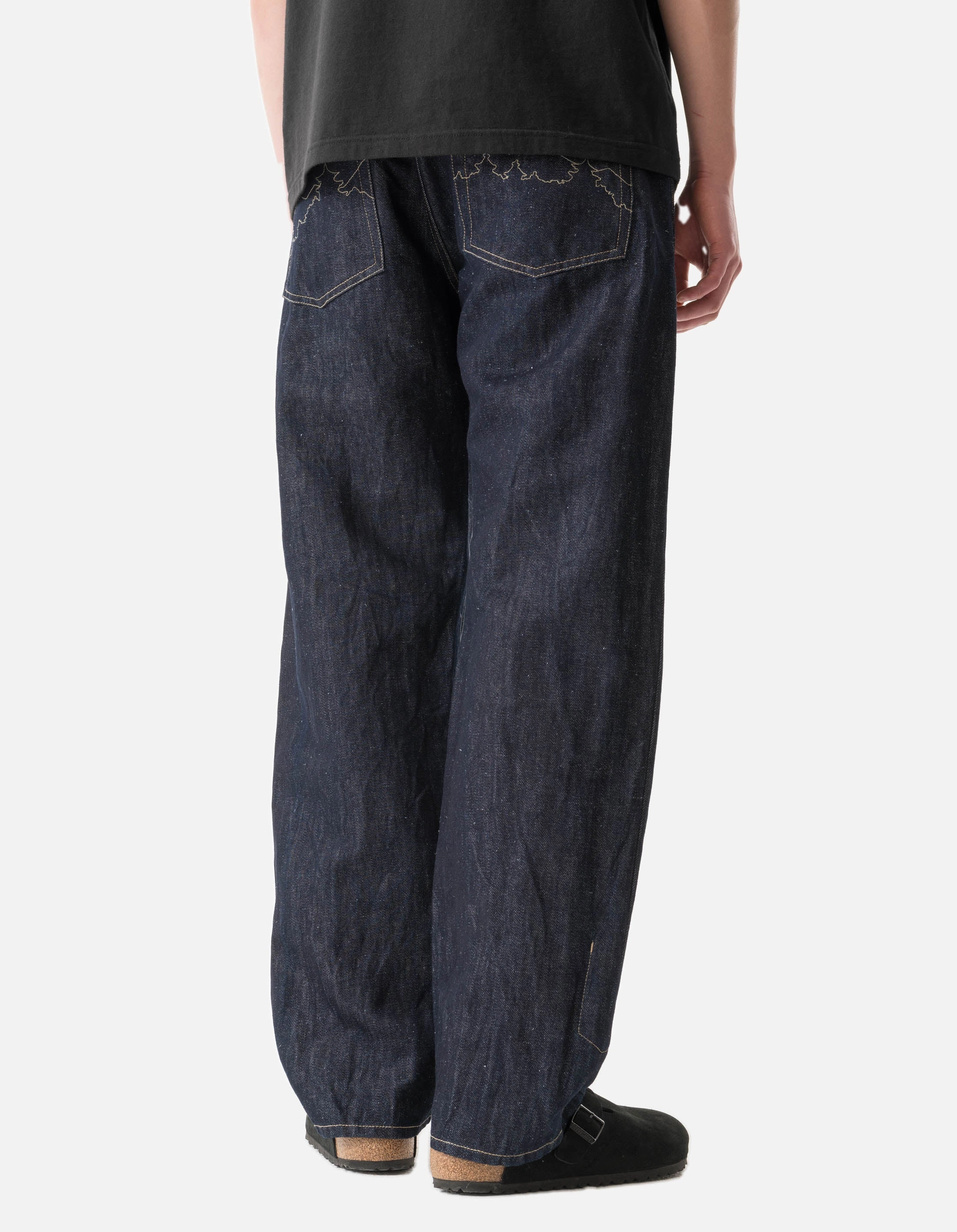 Outdoor Wear Snug Fit 1484 Hemp Denim 7 Pocket Jeans