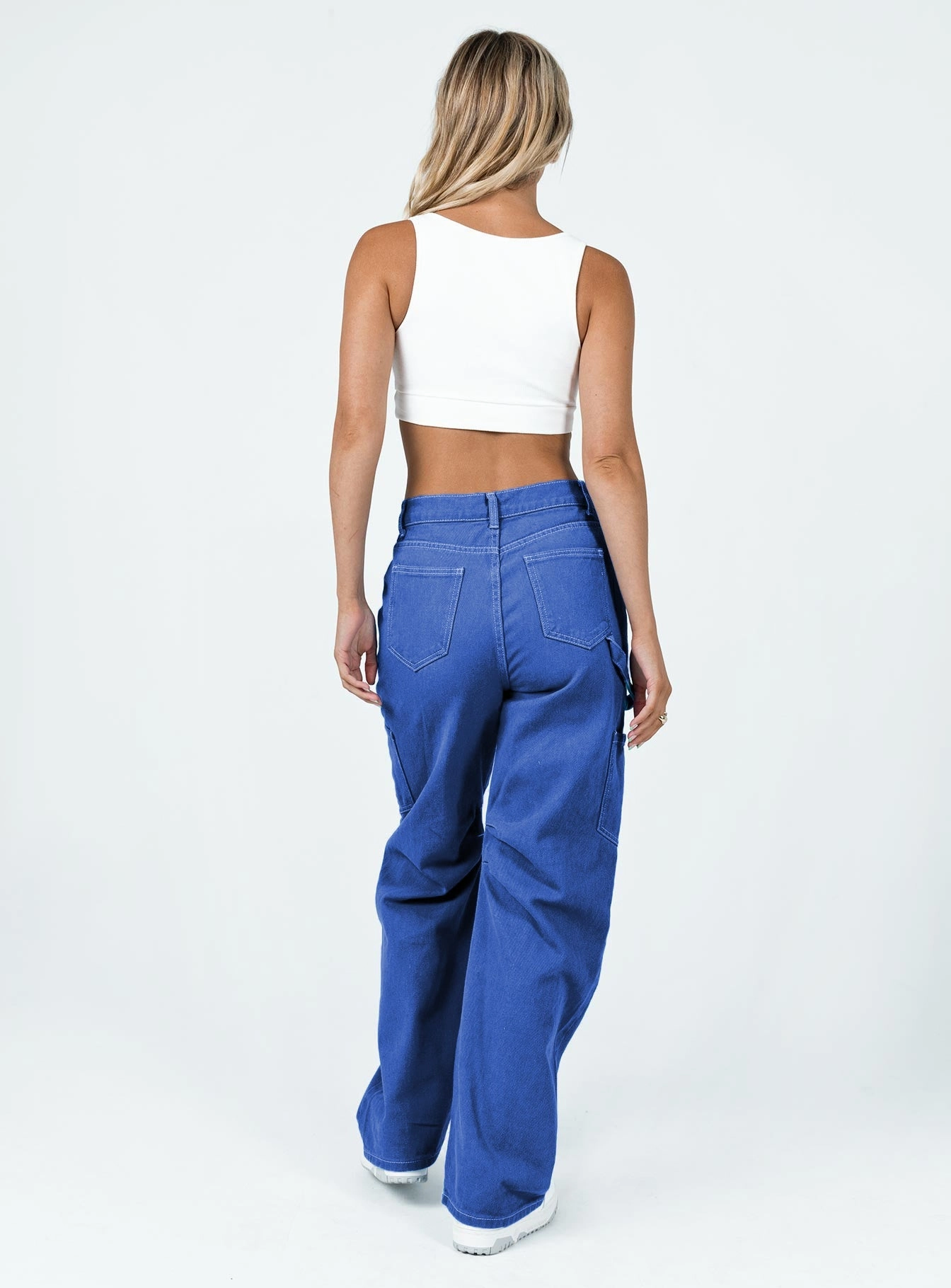 Miami Vice Pants Blue Youth Style Student Outfit