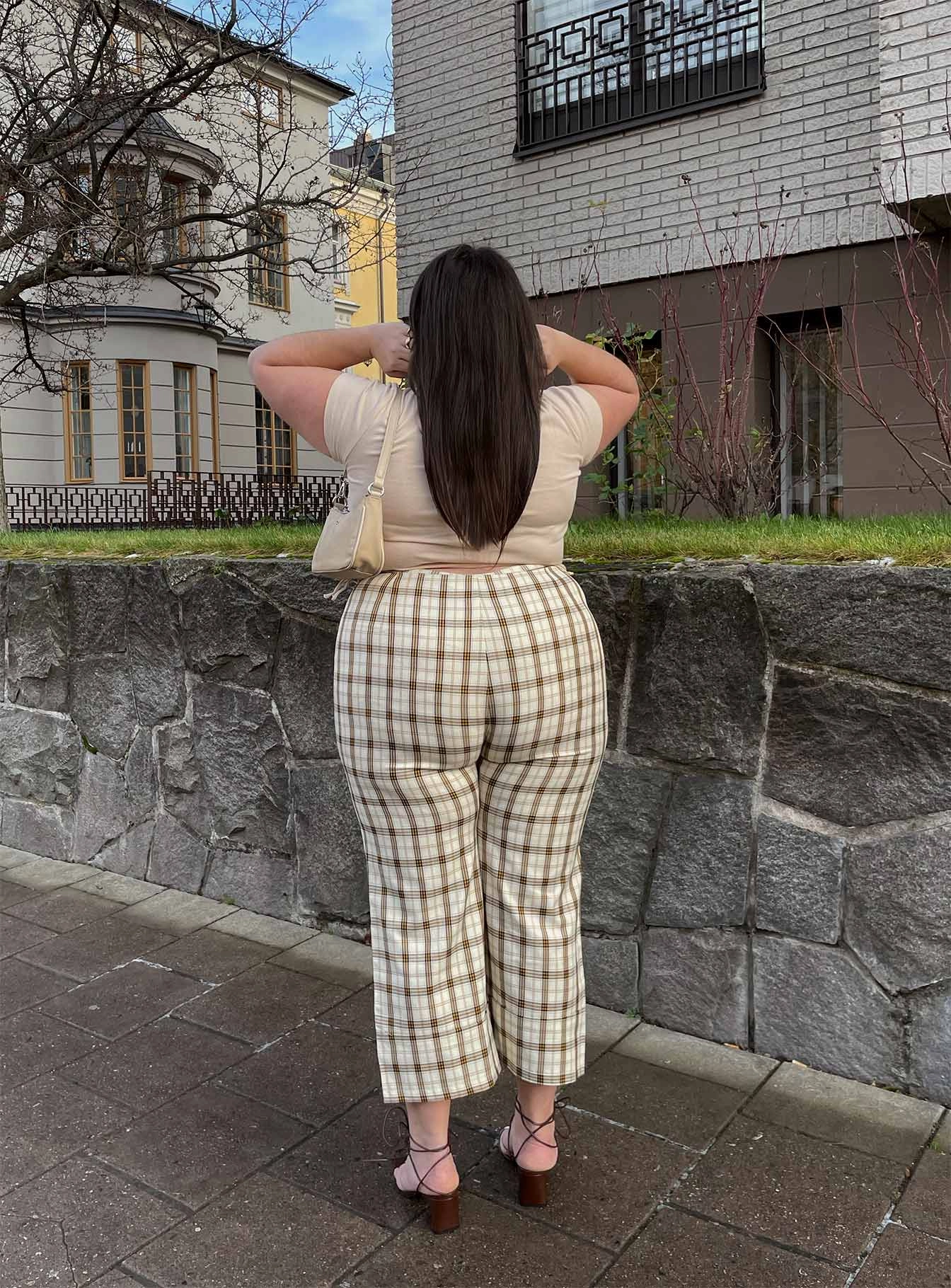 breath easy Stay Active Euros Pants Yellow Check Curve