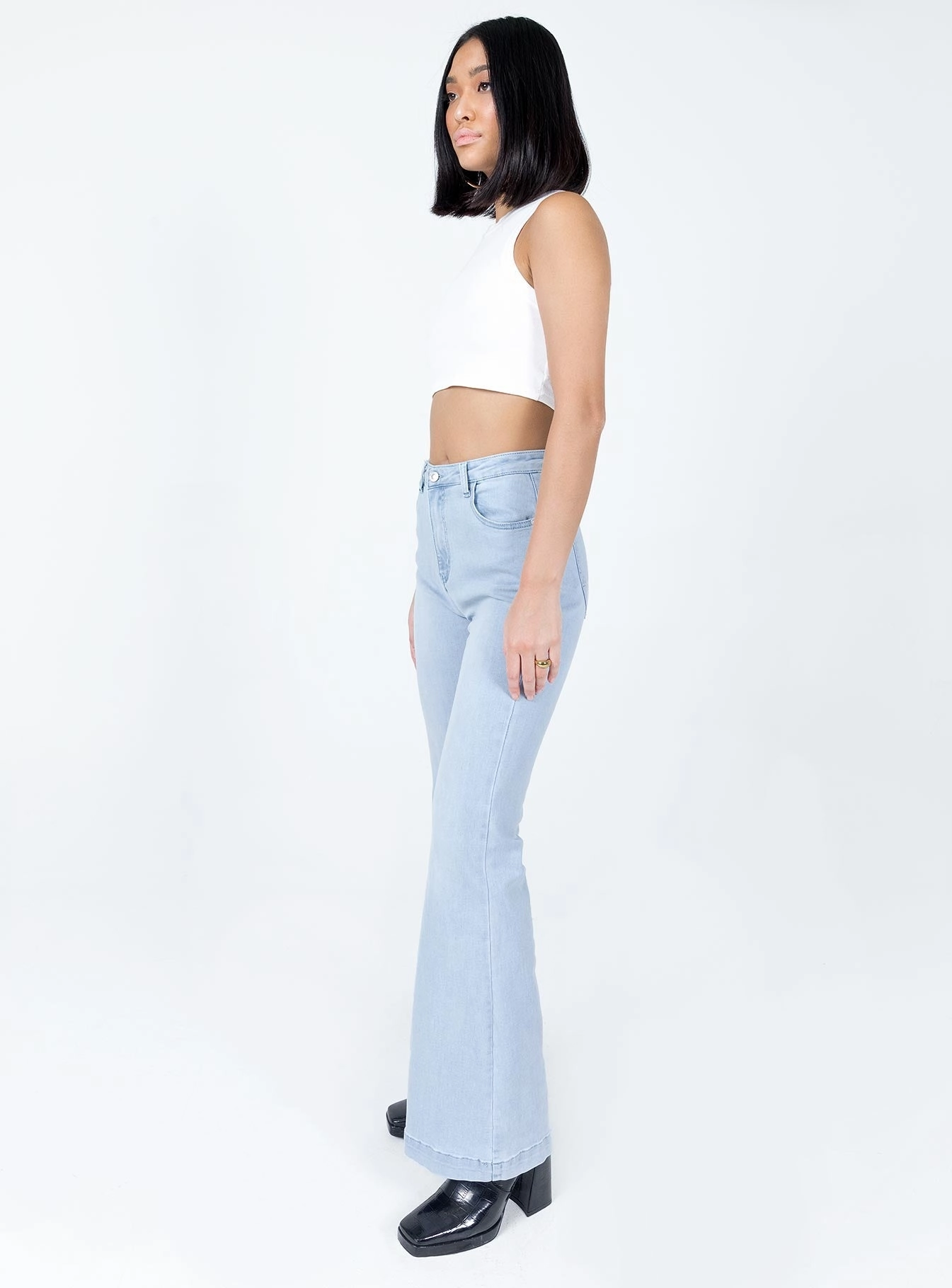 Picnic Style Modern Sustainable Road Trip Better With You Jeans Light Wash Denim
