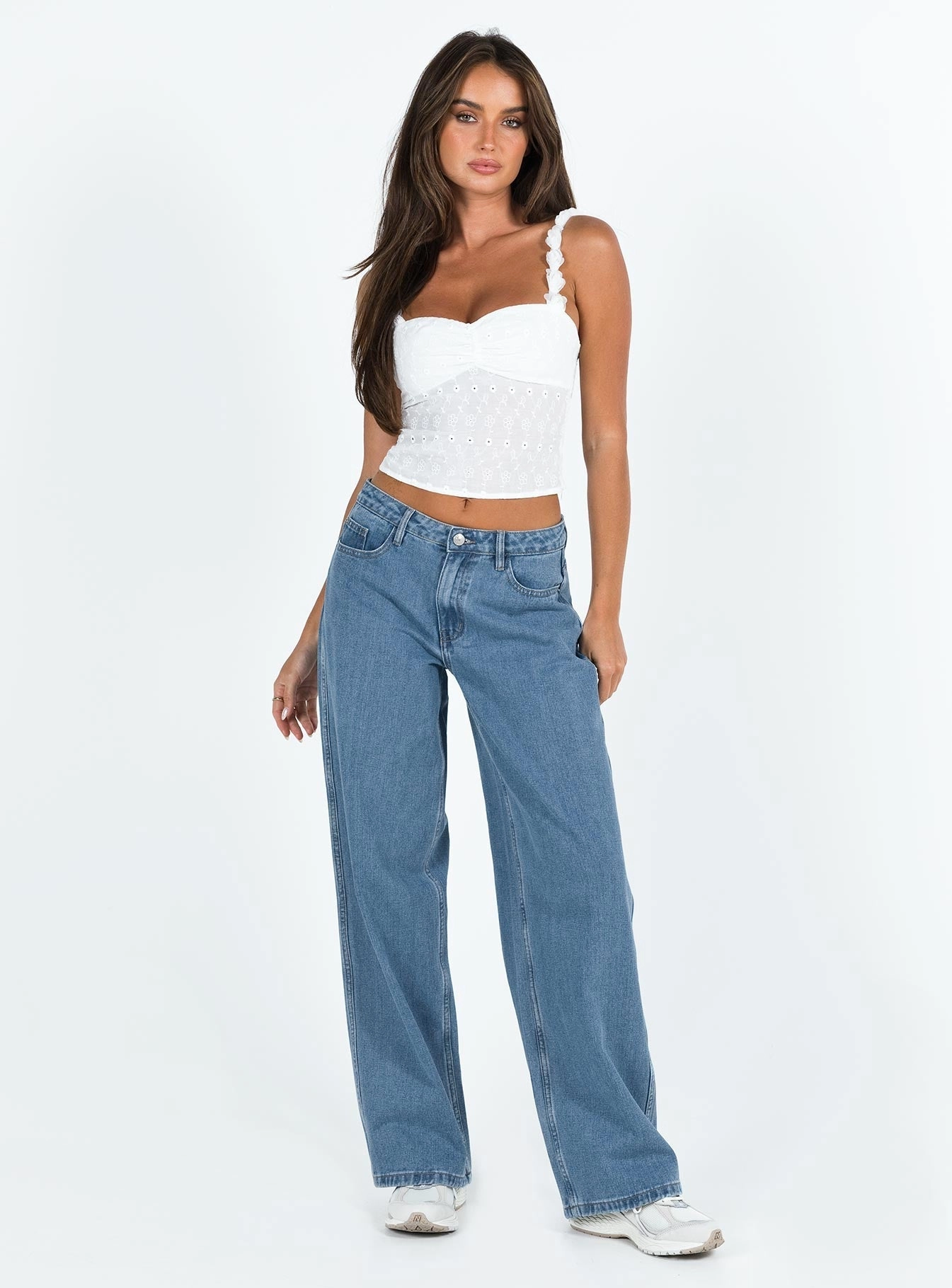 Clean Fit Maryanne Mid Rise Relaxed Jeans Mid Wash Denim Tall