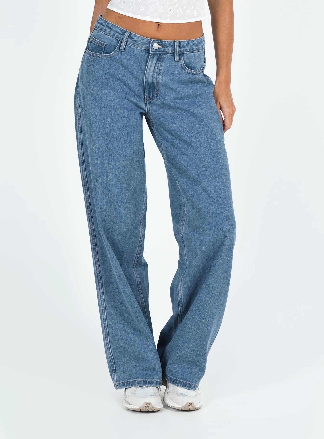 Trend Setter Vintage Lover Maryanne Mid Rise Relaxed Jeans Mid Wash Denim Tall