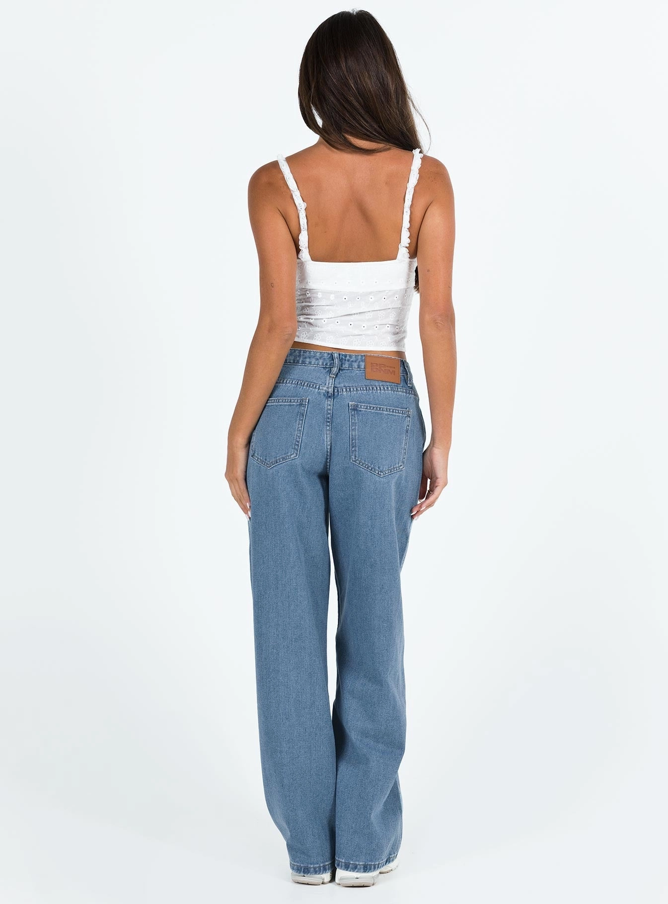 Routine Wear Work Meeting Unisex Wear Weekend Warrior Maryanne Mid Rise Relaxed Jeans Mid Wash Denim Tall