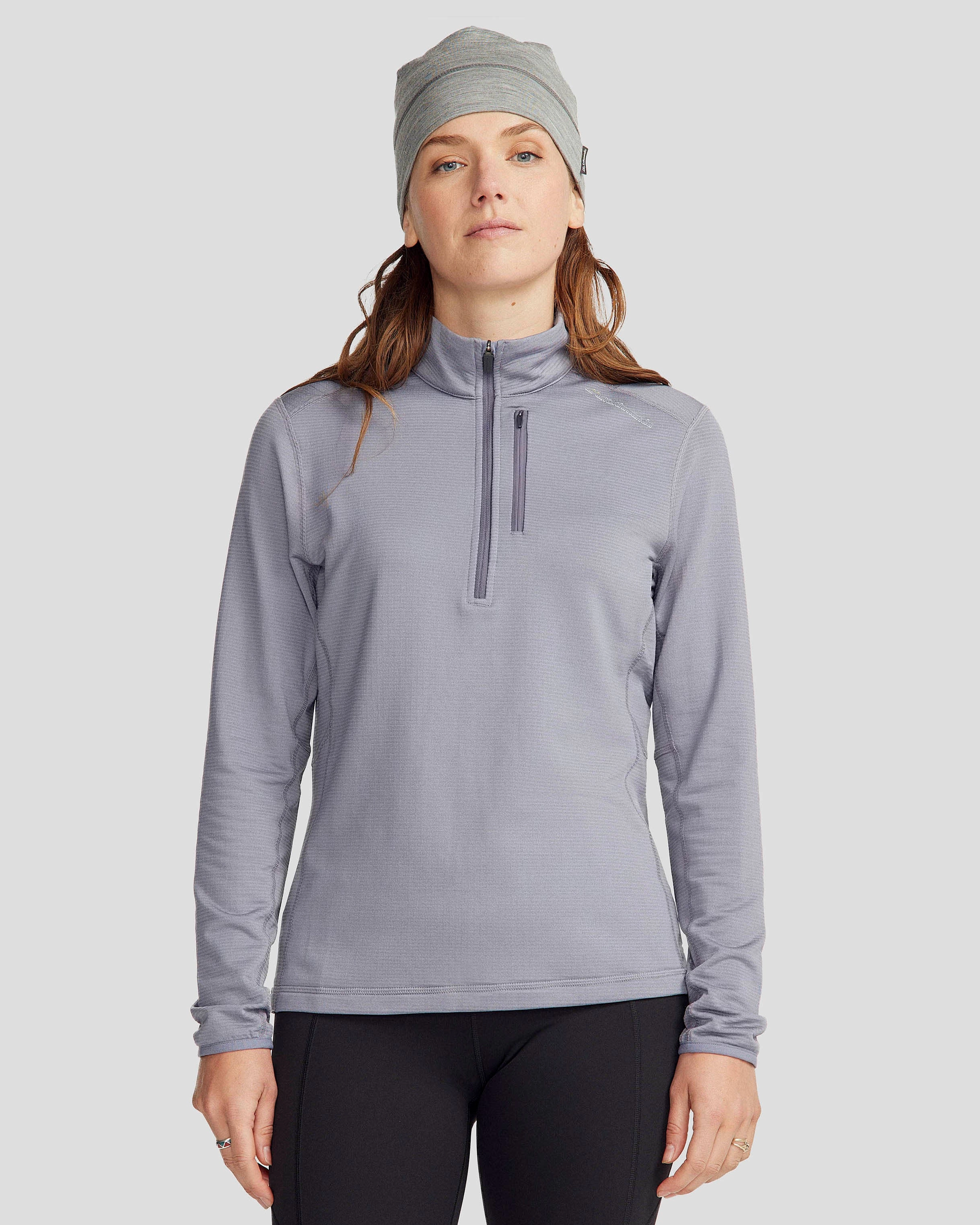 All-Day Knitwear Trendy Winter Women's Seeker Fleece ? Zip Pullover - Dark Haze