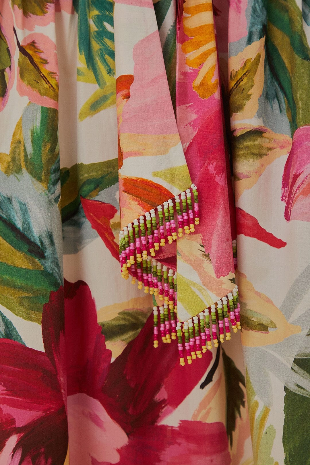 Off-White Painted Flowers Maxi Skirt Corduroy texture