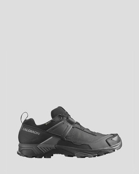 Men's Salomon X Ultra 5 GTX Hiking Shoes - Black/Asphalt/Castlerock Strong Boot Design Foot Support