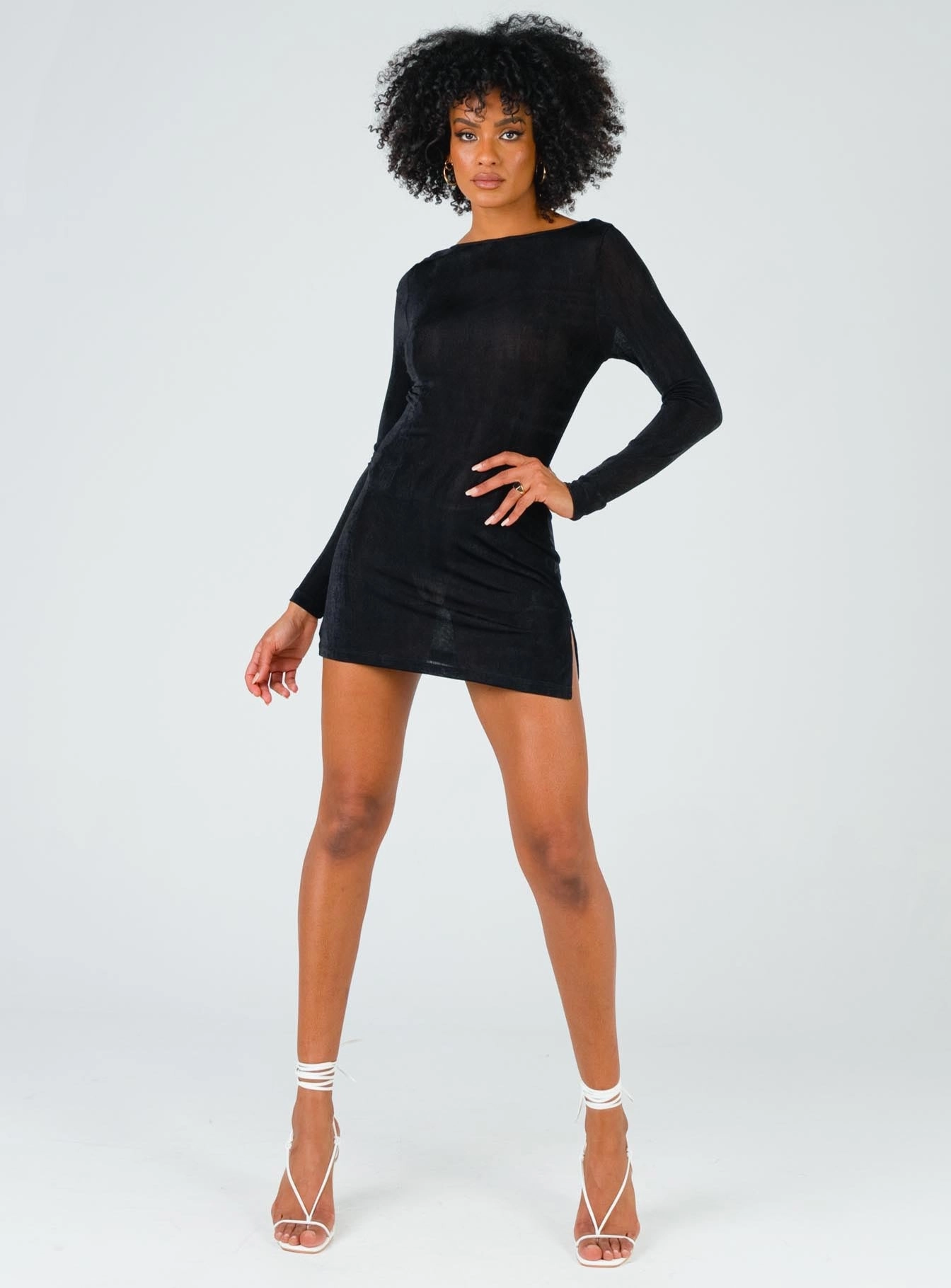 Montana Mini Dress Black Soft and Smooth