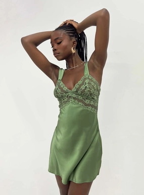 Charming Fit Bel Air Mini Dress Green