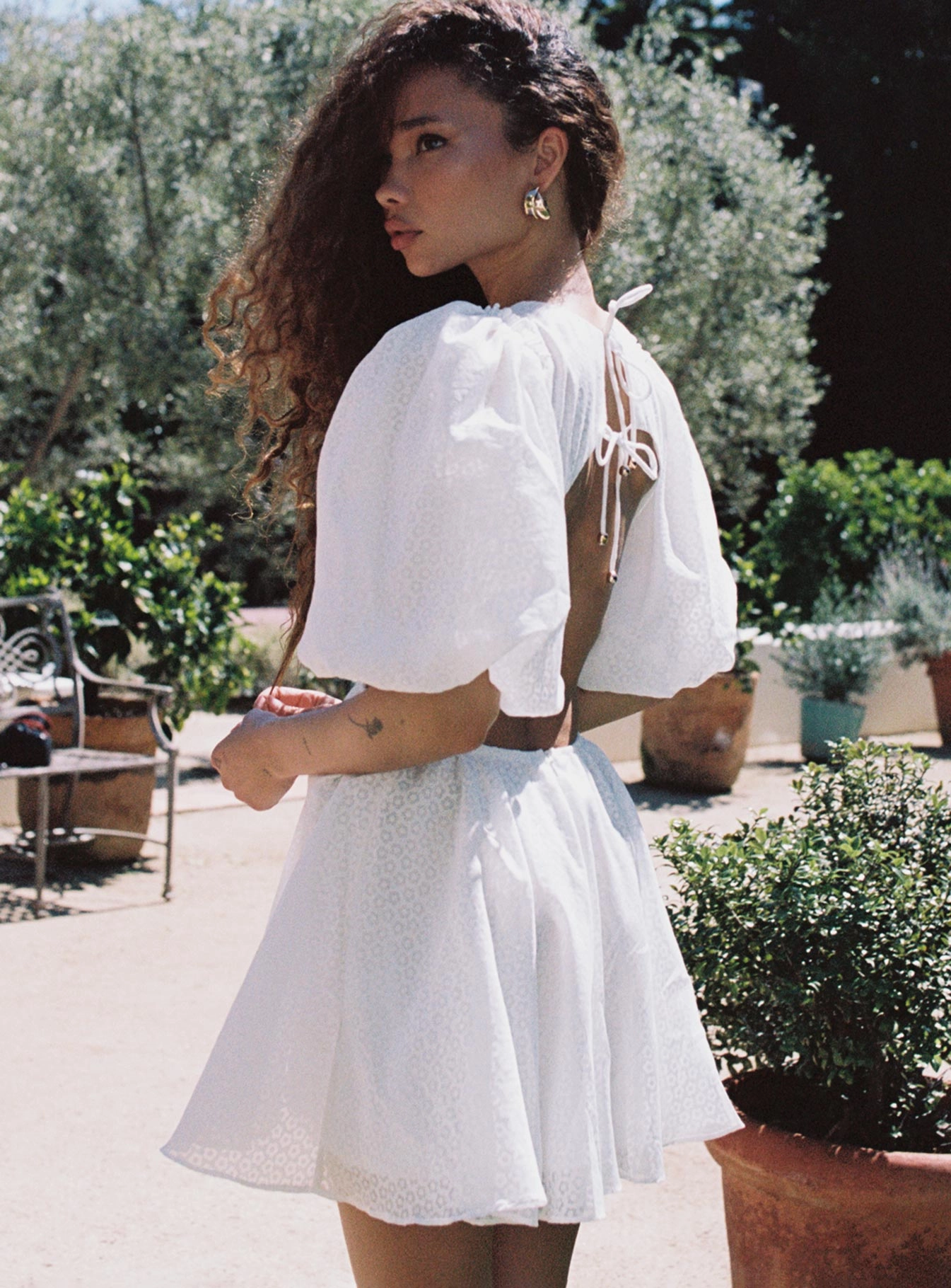 Marano Mini Dress White Trendy Layering Floor-Length