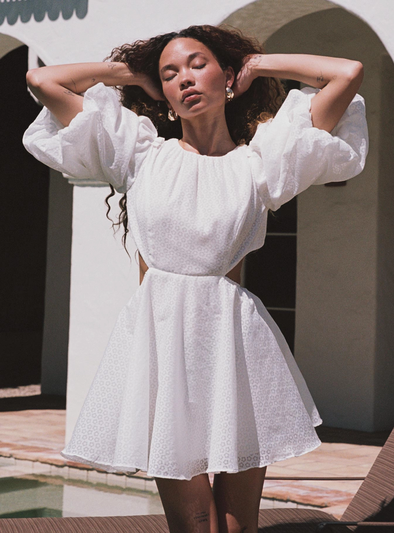 Visual Balance Marano Mini Dress White