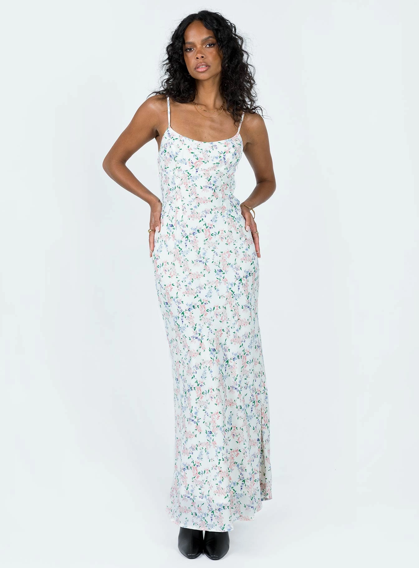 Fairholm Maxi Dress White / Floral Basic Warm