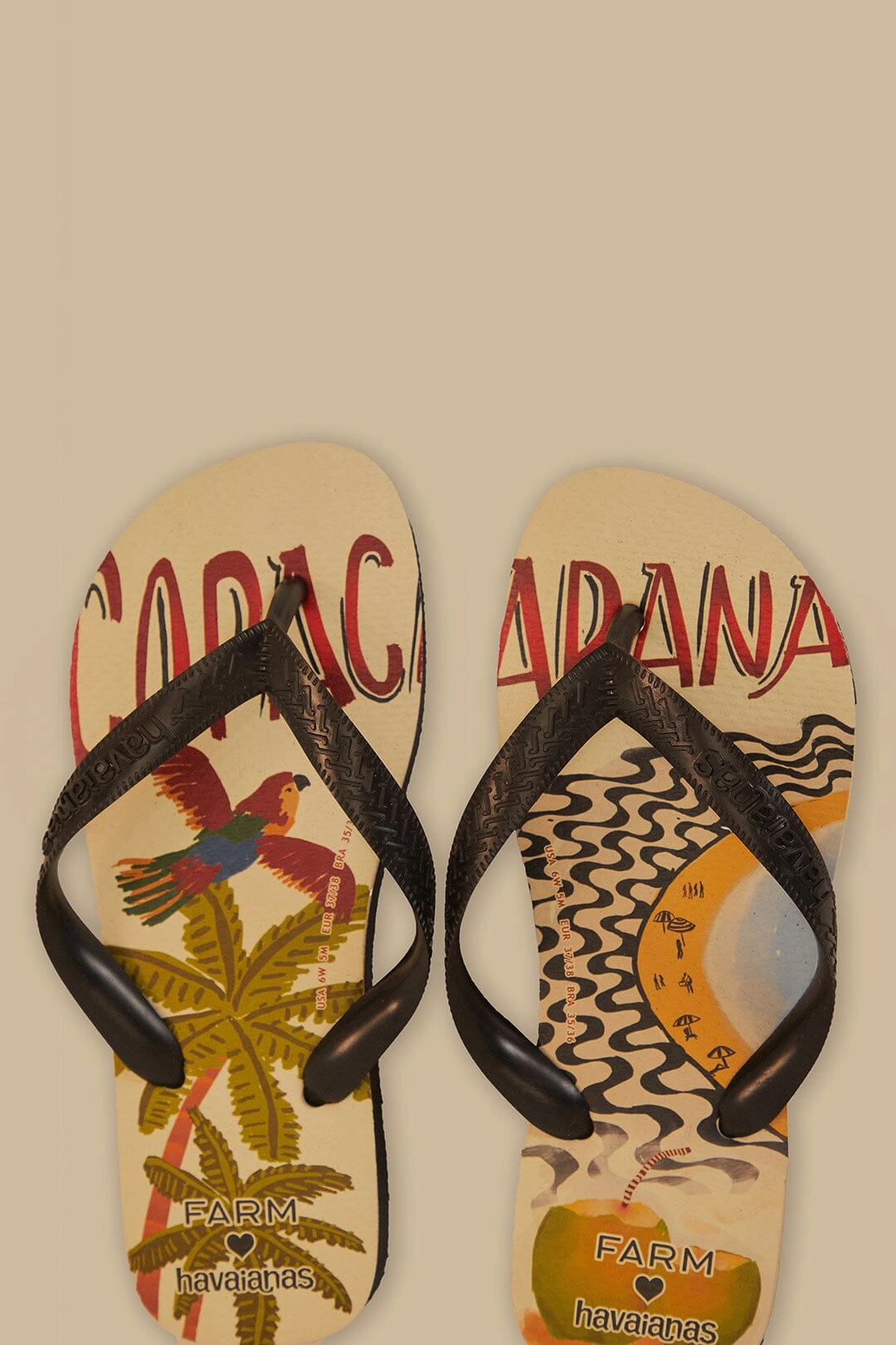 Bare Motion Slide Fit Farm Copacabana Havaianas Sandals