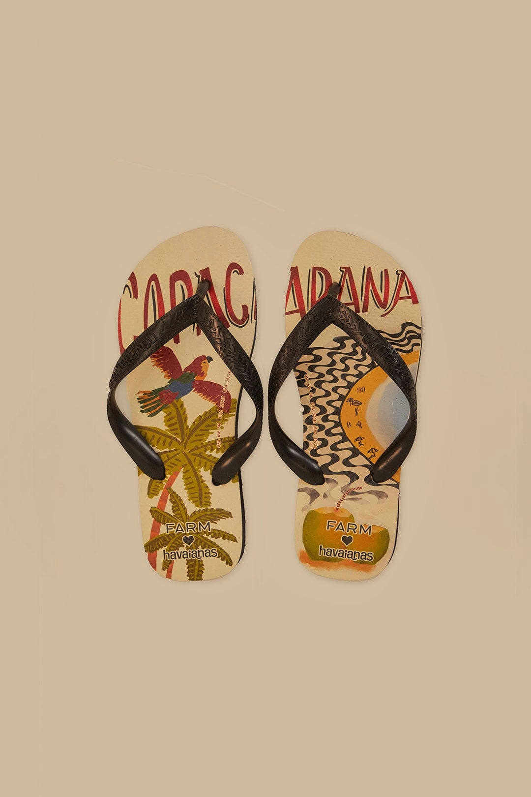 Seamless construction Farm Copacabana Havaianas Sandals