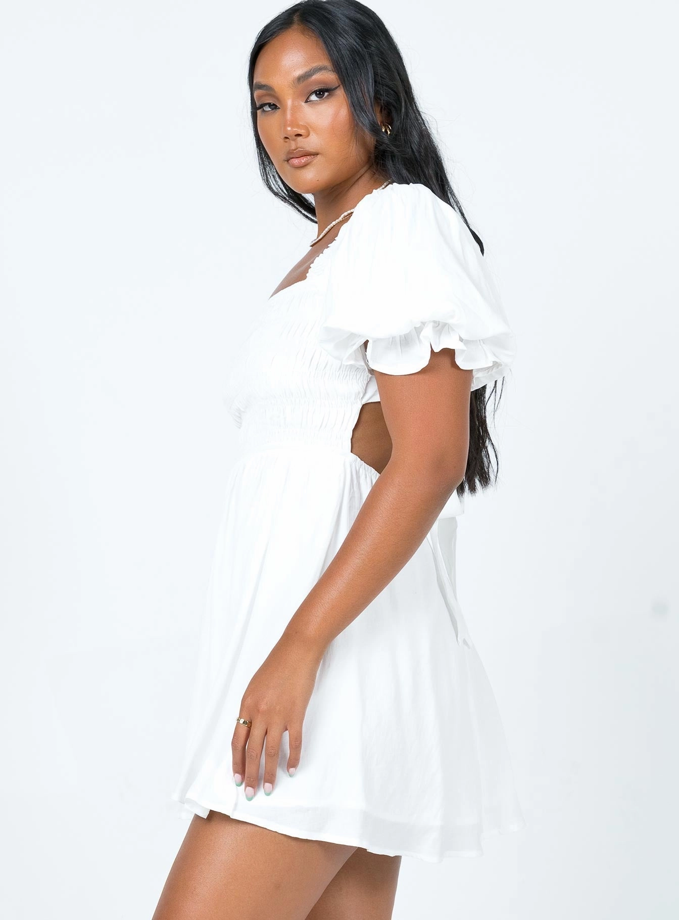 Music-Concert Dani Mini Dress White