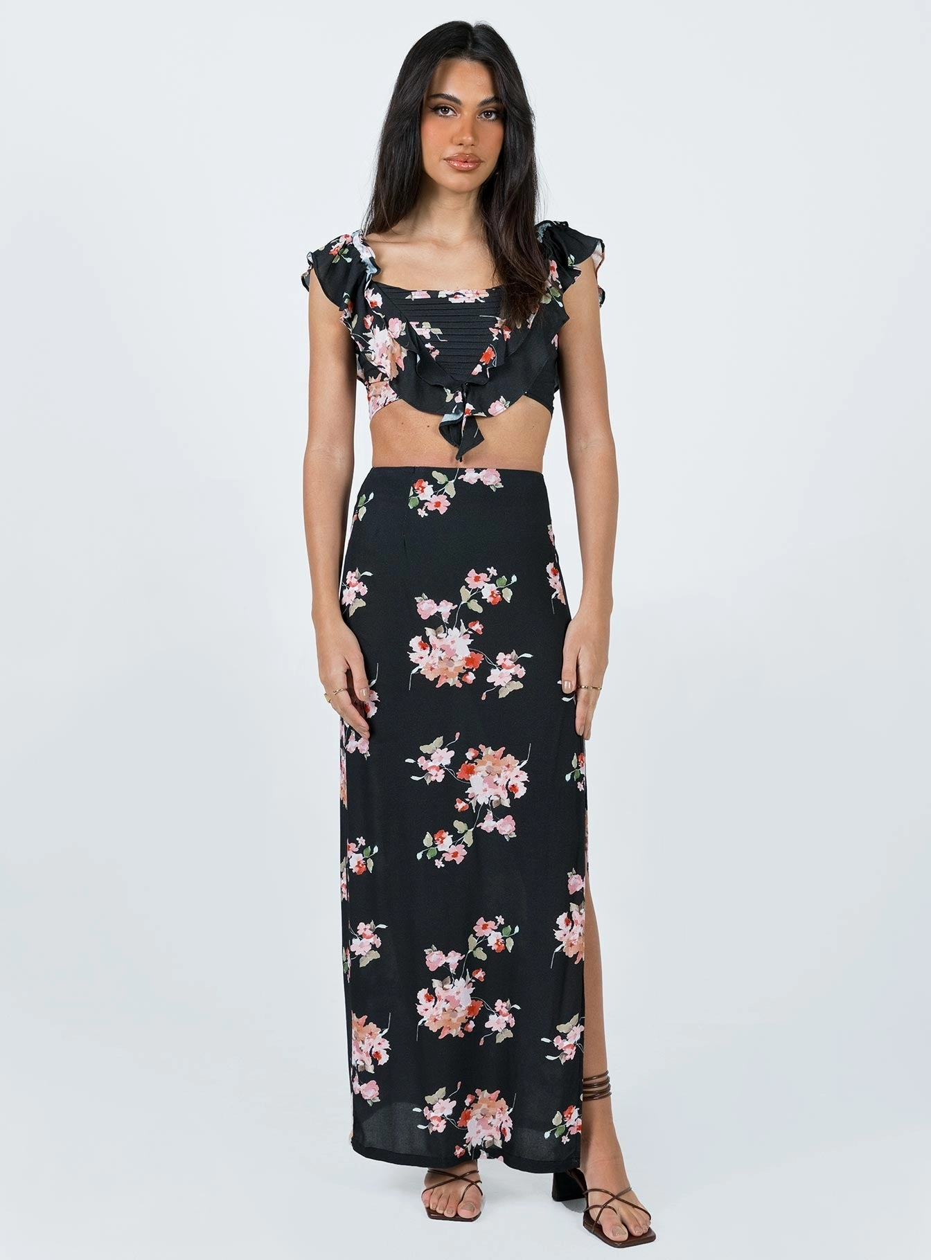 So Romantic Maxi Skirt Multi Maxi length City Wear