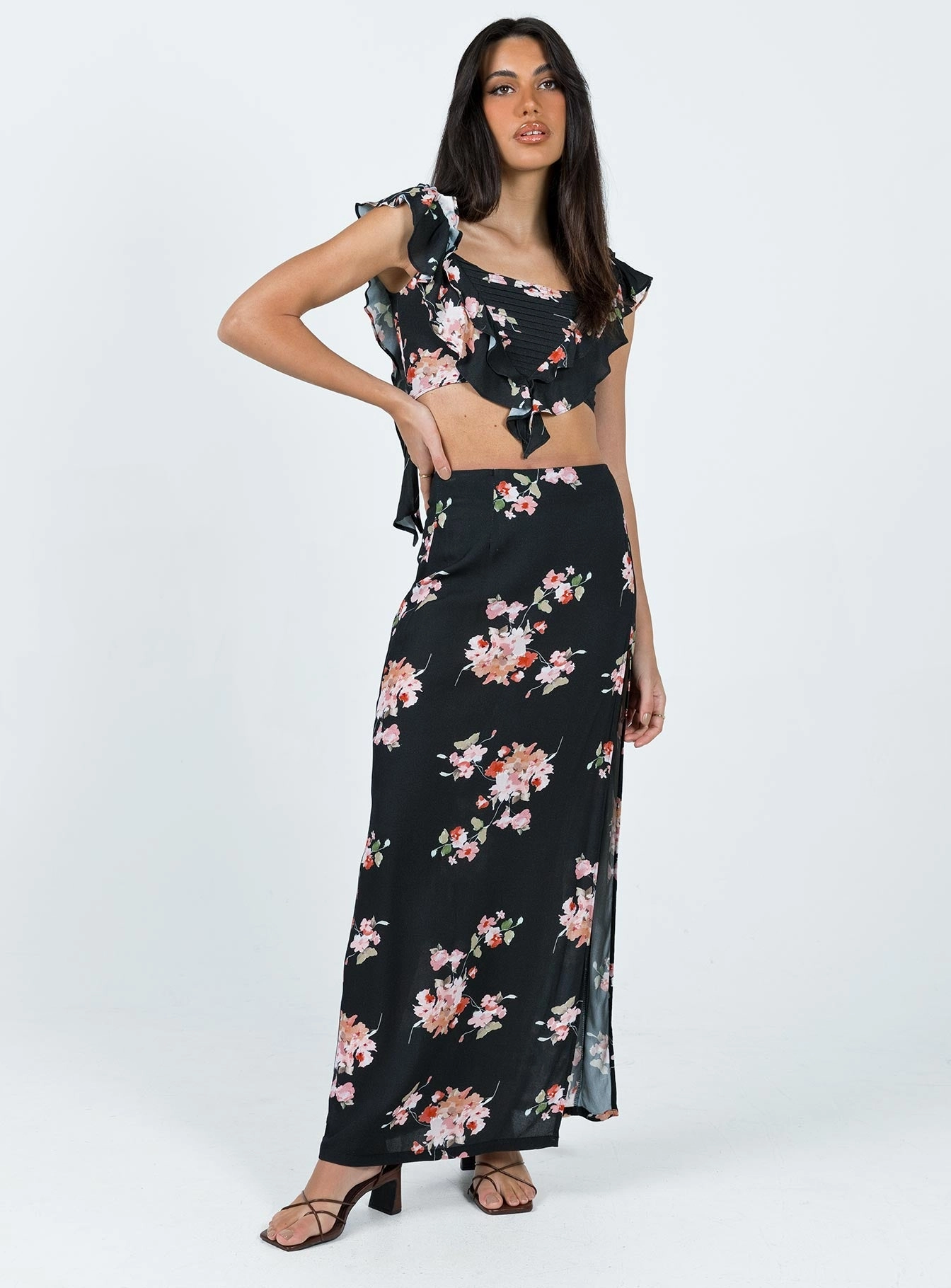 So Romantic Maxi Skirt Multi Wedding guest