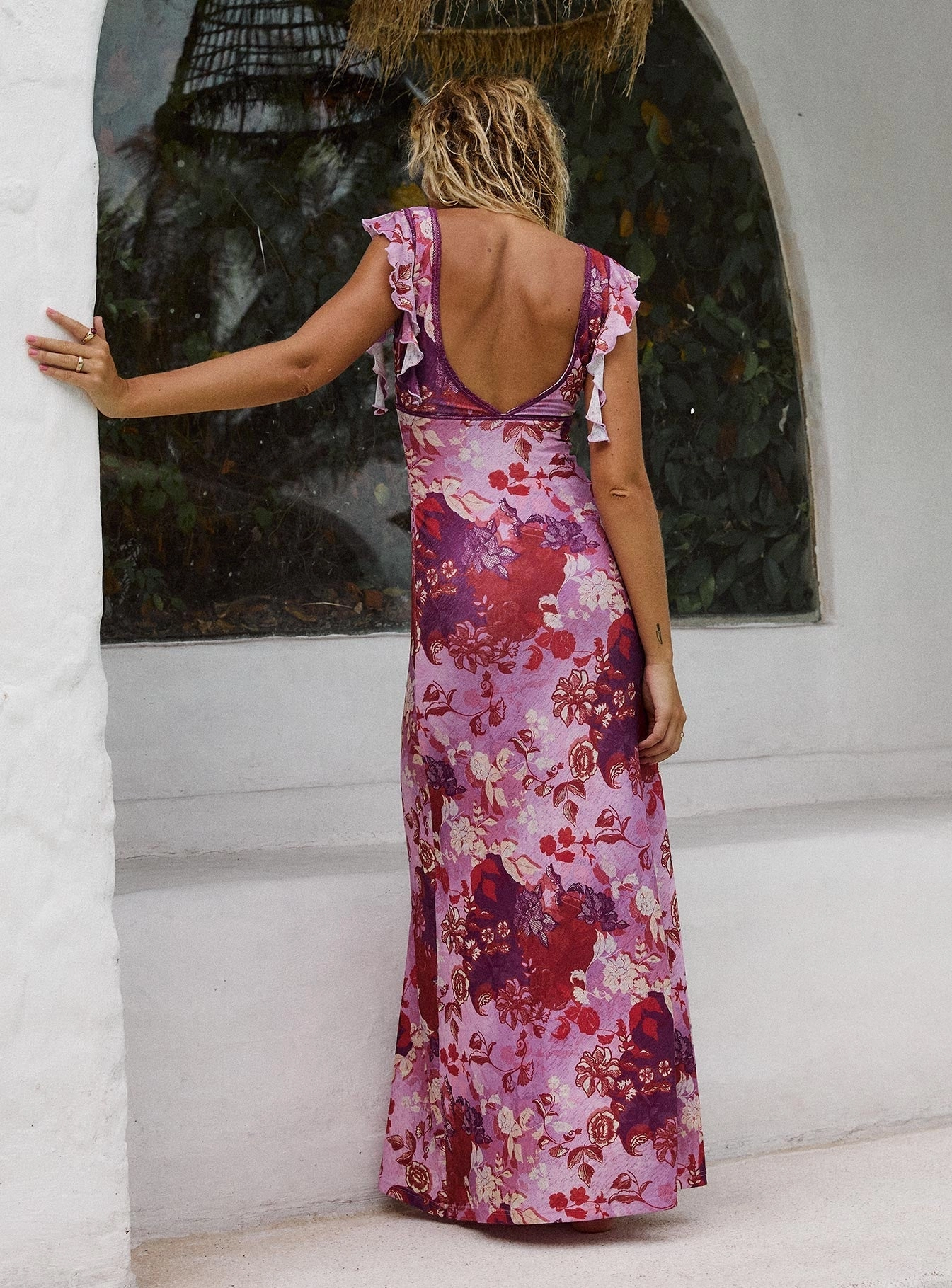 Soleila Maxi Dress Purple Multi BiasCutSilhouette