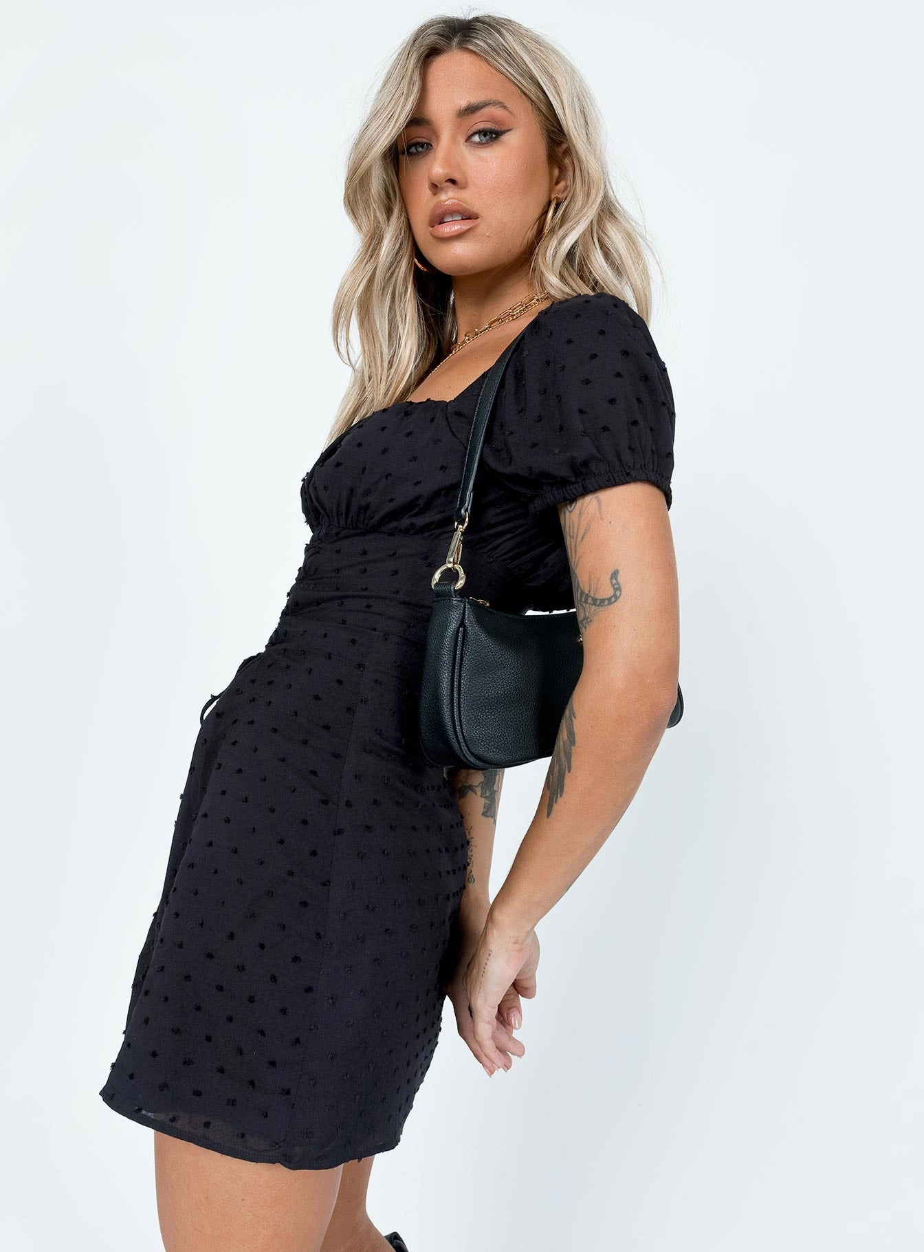 Fauci Mini Dress Black Comfortable casual dress