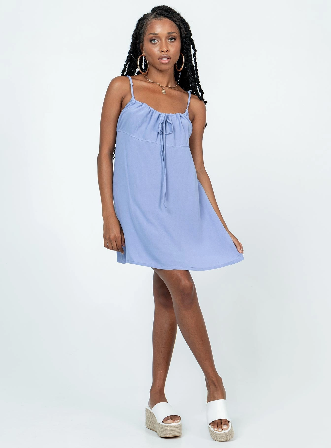 Happy Fit Fayette Mini Dress Blue