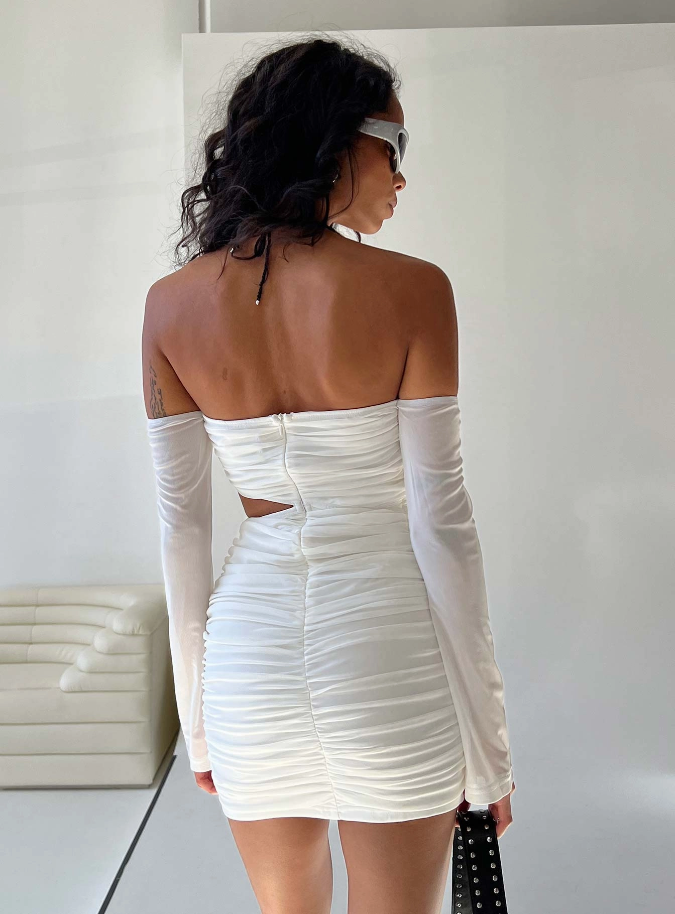 Light Base Comfort and style Fazio Mini Dress White
