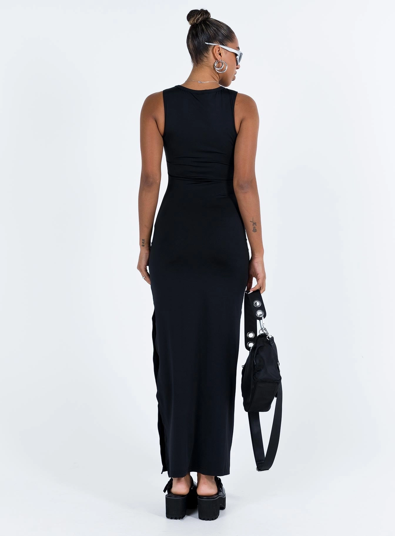 Winter-Season Bena Maxi Dress Black