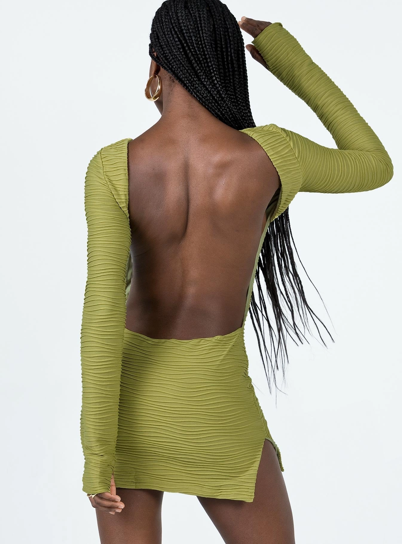 Ignite Mini Dress Green Red-Carpet Warm Base