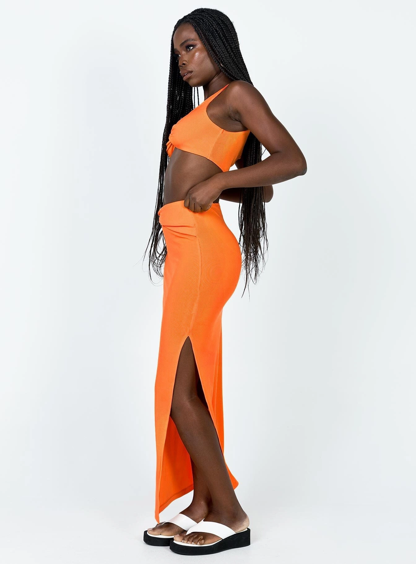 Jessie Set Orange Tie Dye Style Designer Label