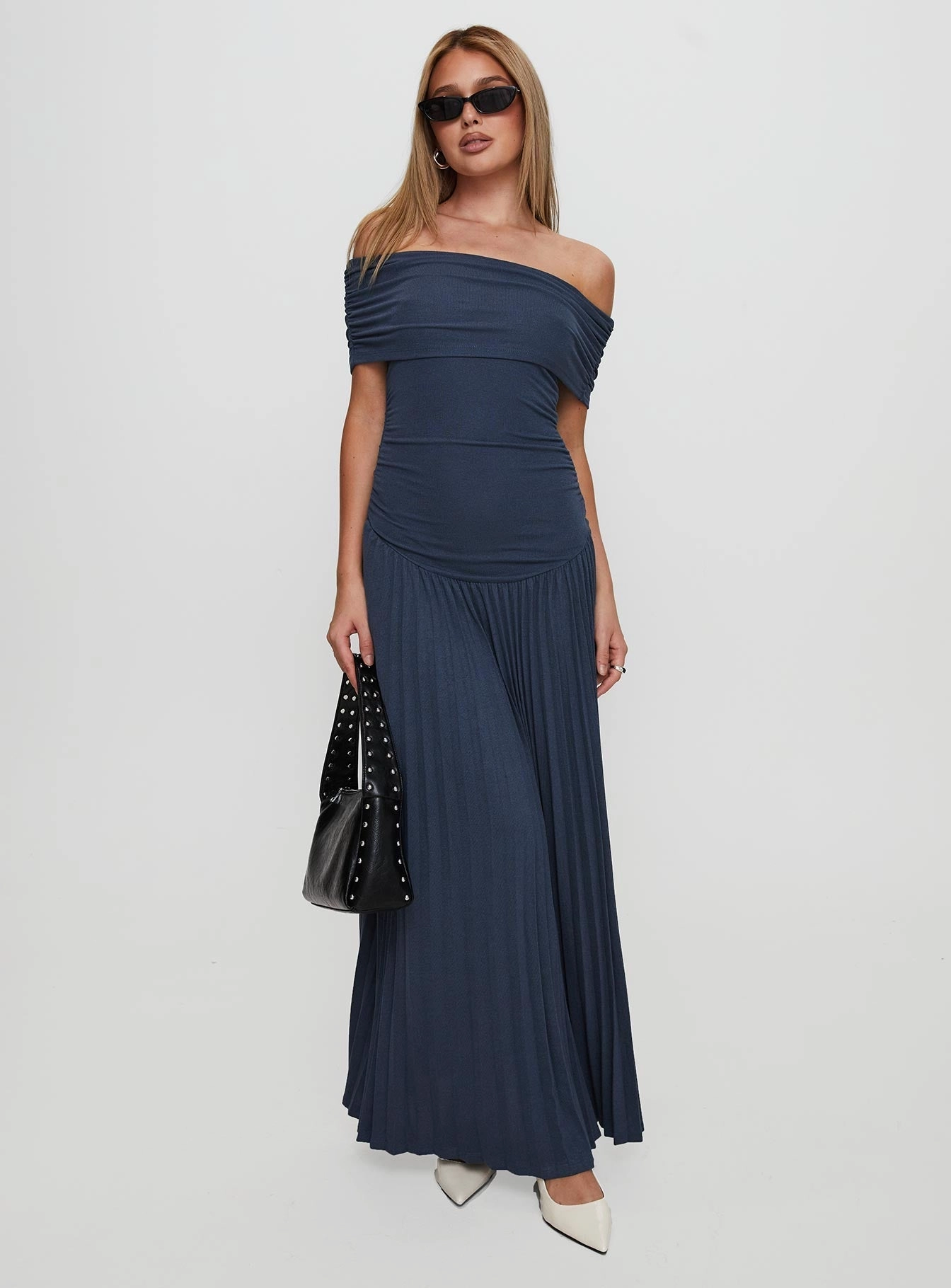 Field Of Dreams Maxi Dress Navy Party Floral All-Occasion Wear