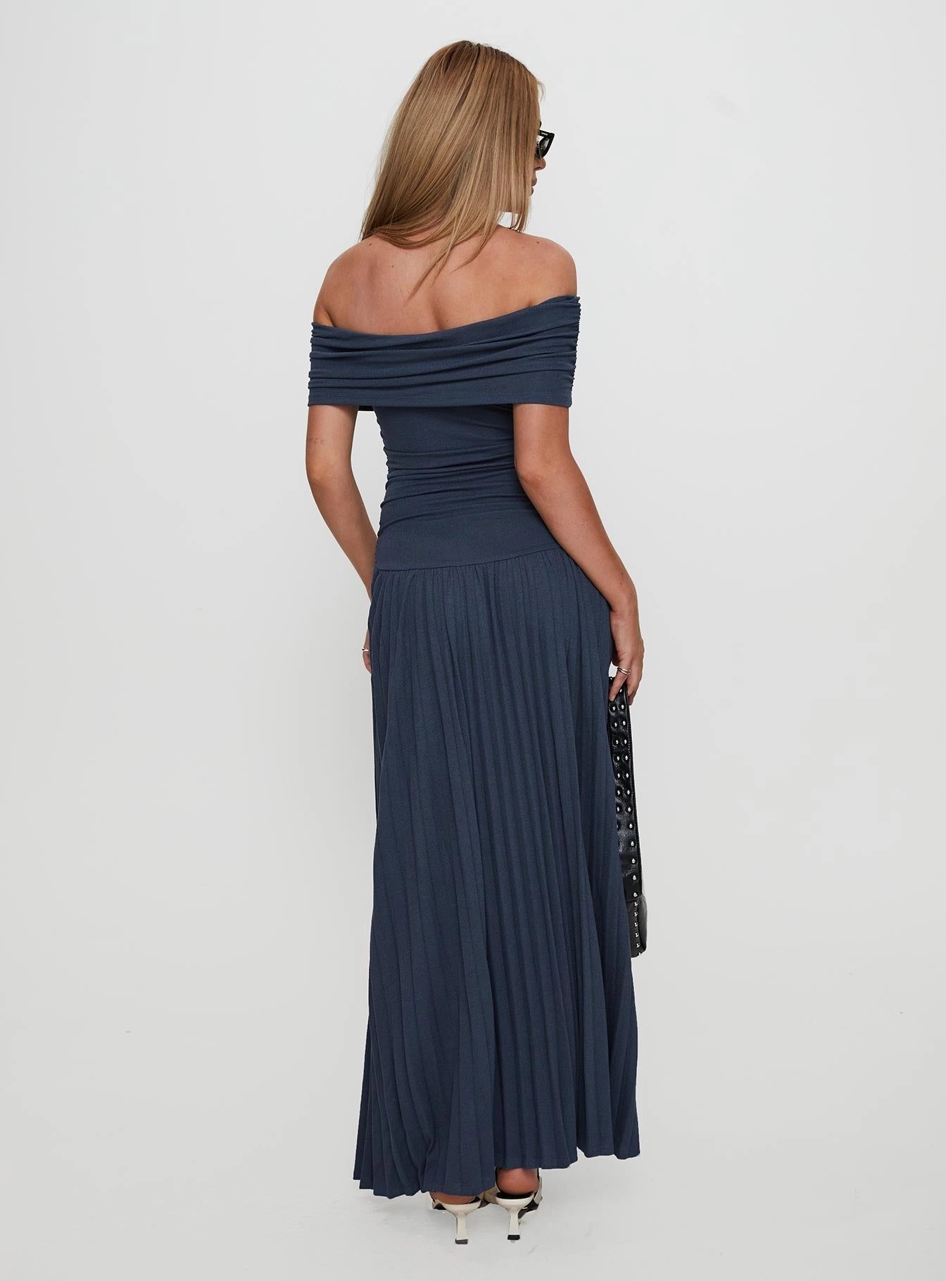 Fresh Stitch Field Of Dreams Maxi Dress Navy