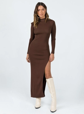Layering Comfort Soft Comfort Kylen Maxi Dress Brown