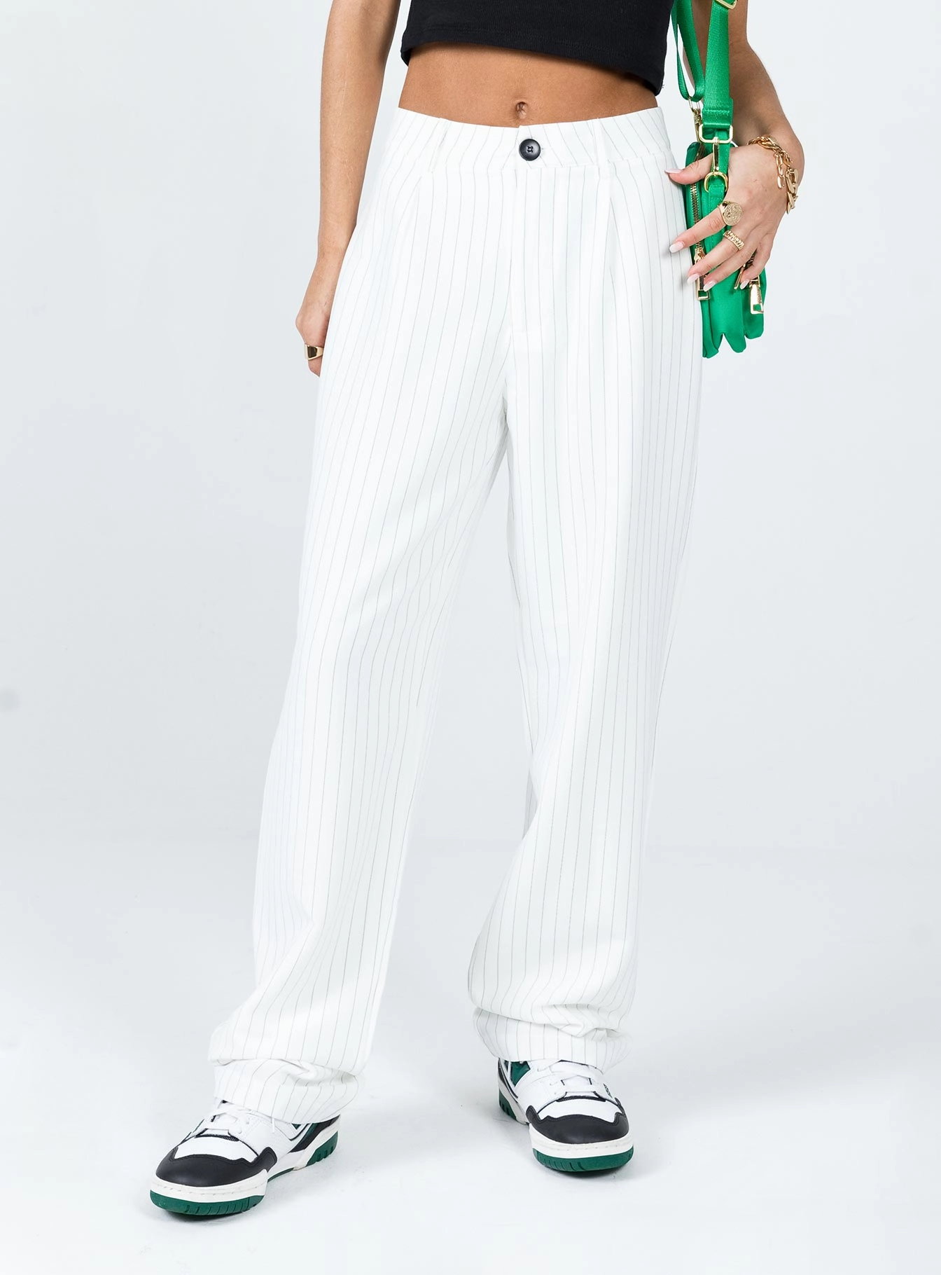 Chilly Layering Titius Pants White Pinstripe