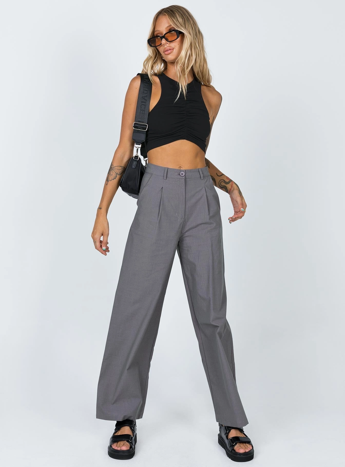 Betsy Pants Grey Form Fit Comfort Smart Stretch