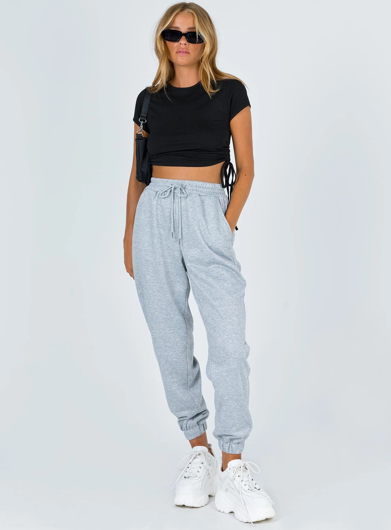 Barrel Waist Adaptive Fit Nero Track Pants