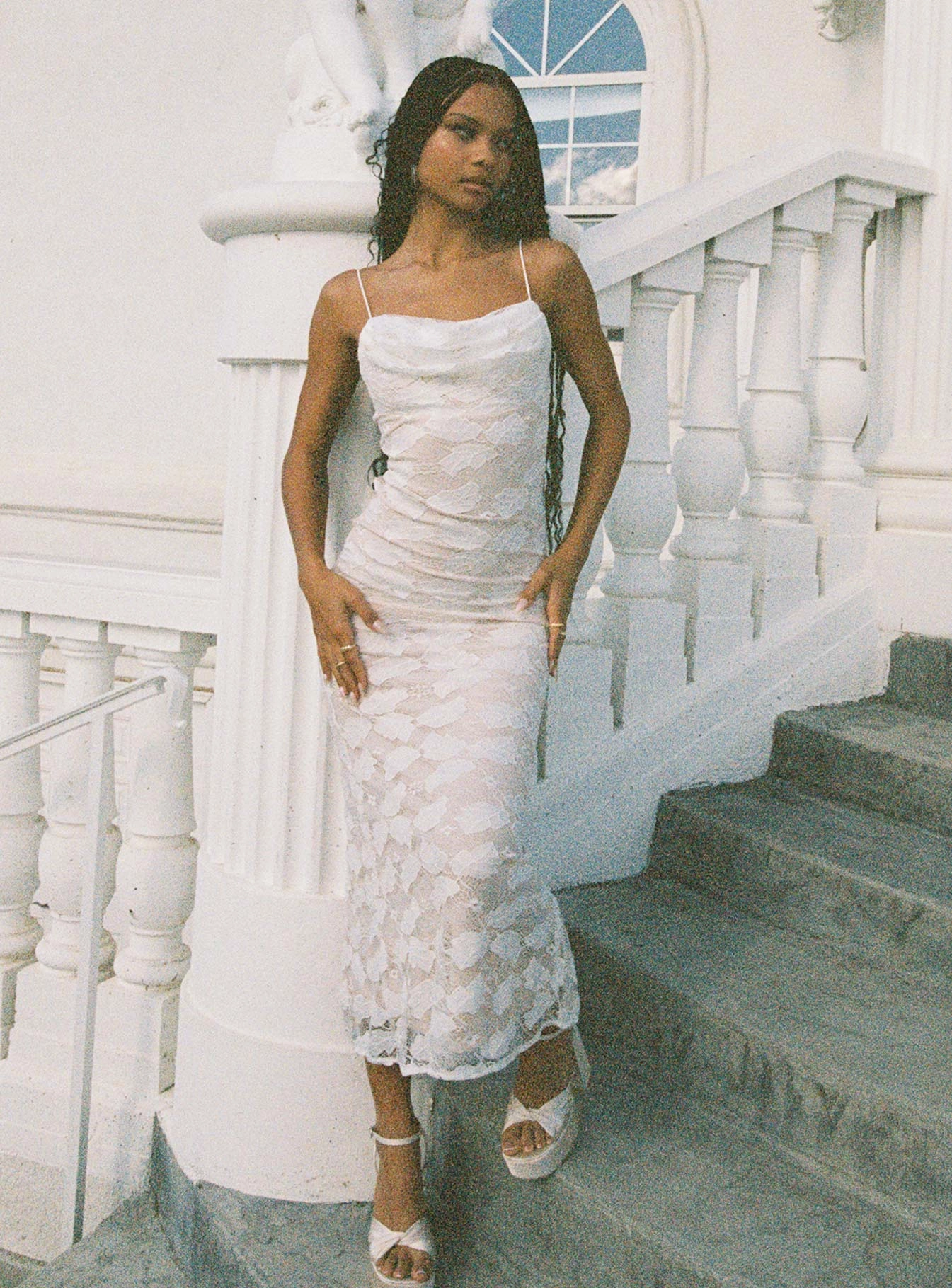 ReversibleStyle Spring Mood Azra Maxi Dress White