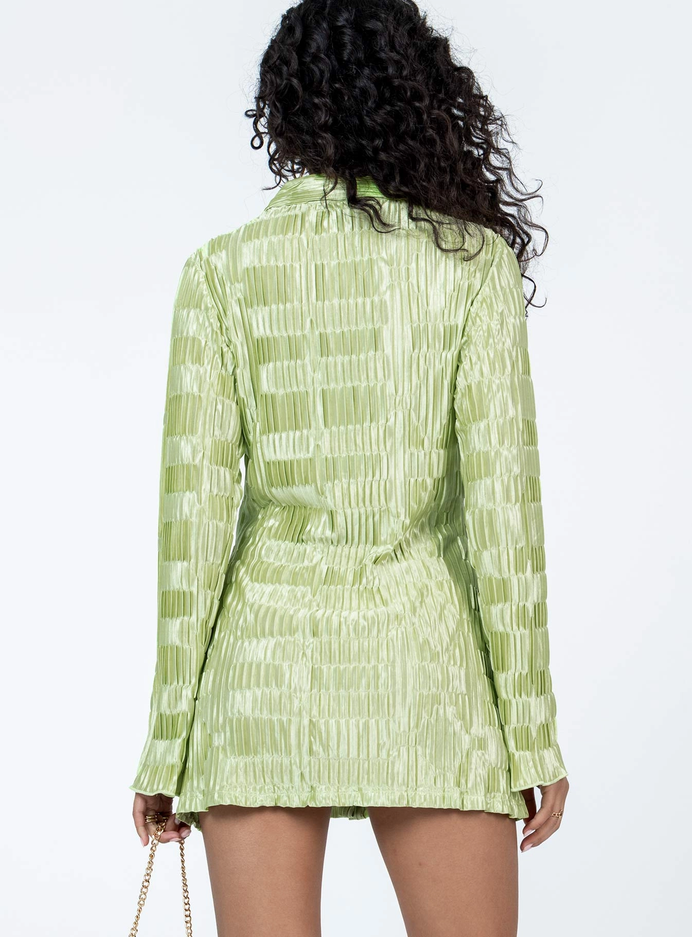 Timeless elegance Lila Shirt Dress Green