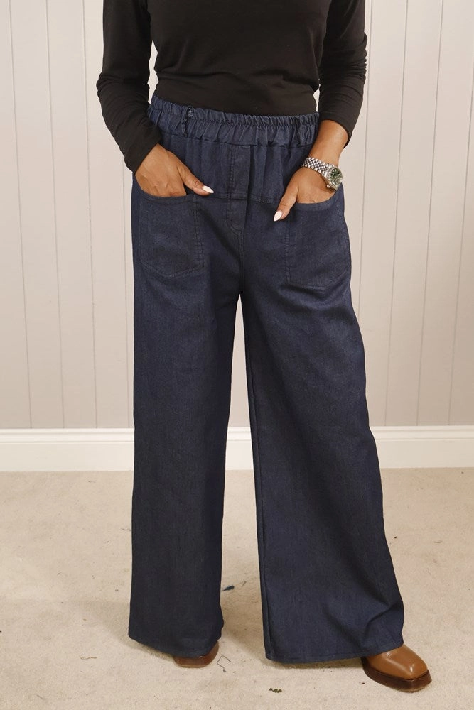 Universal Fit System Farah wide Leg Pocket Jeans