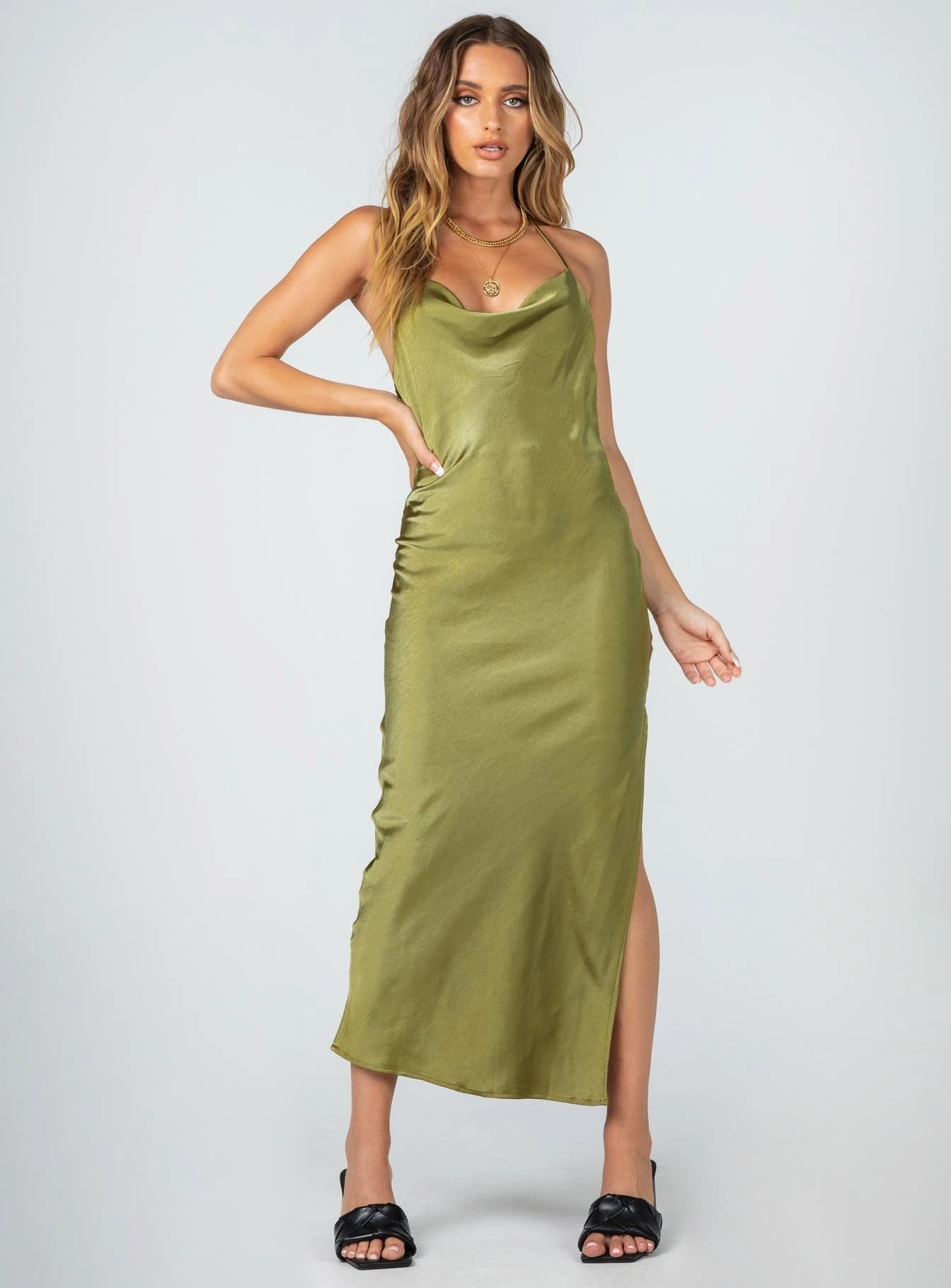 Alissa Midi Dress Green Delicate Touch