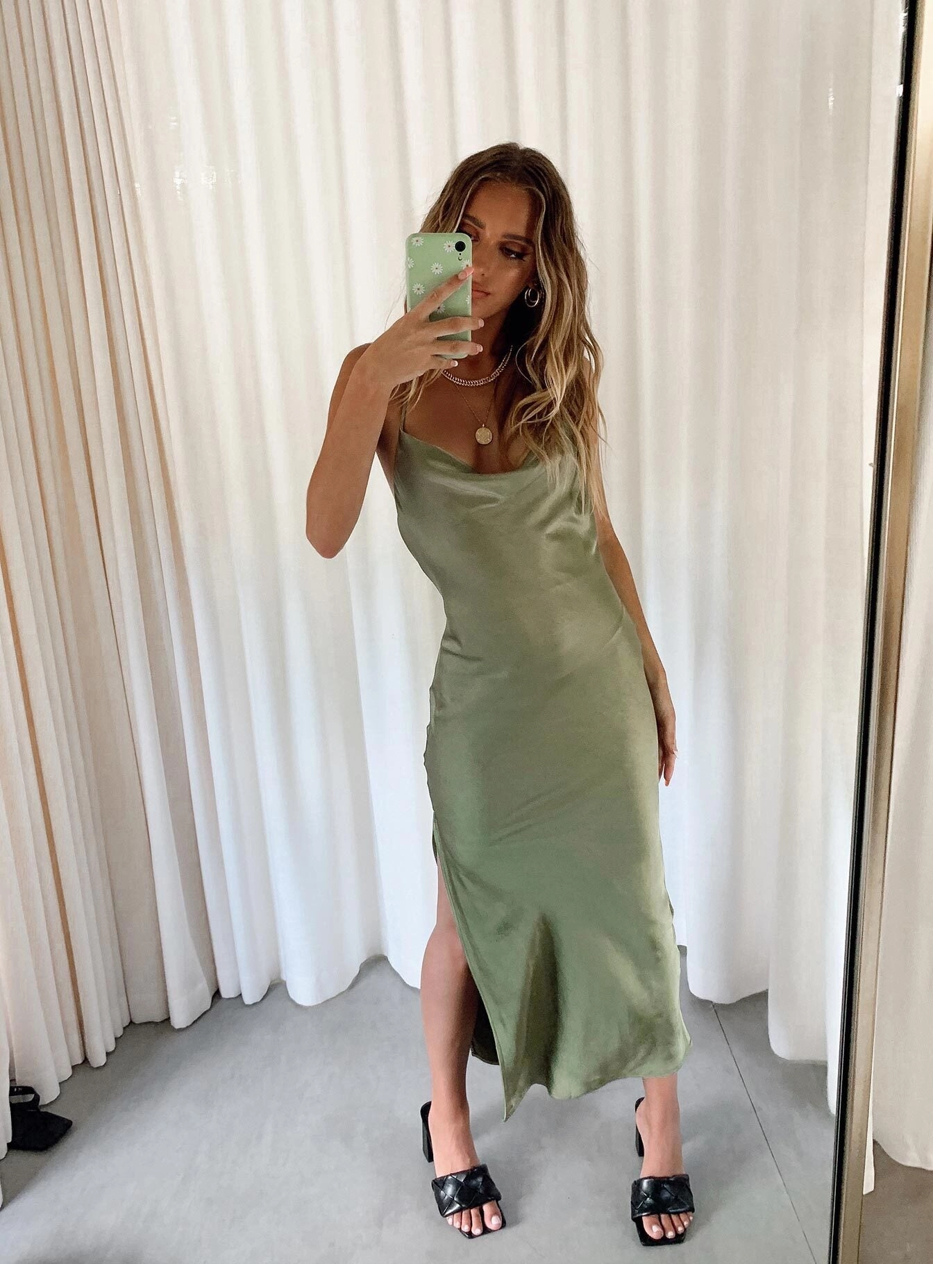 Mid Season Alissa Midi Dress Green