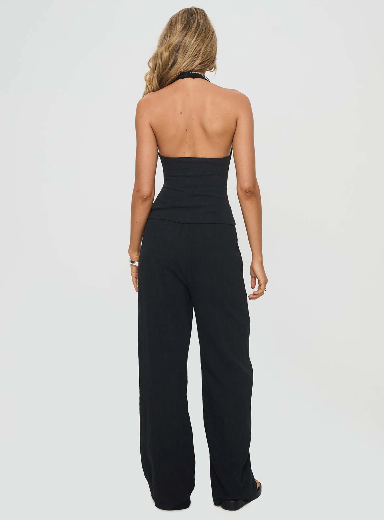 Casual Active Casual Active Wear Felipe Linen Blend Pants Black